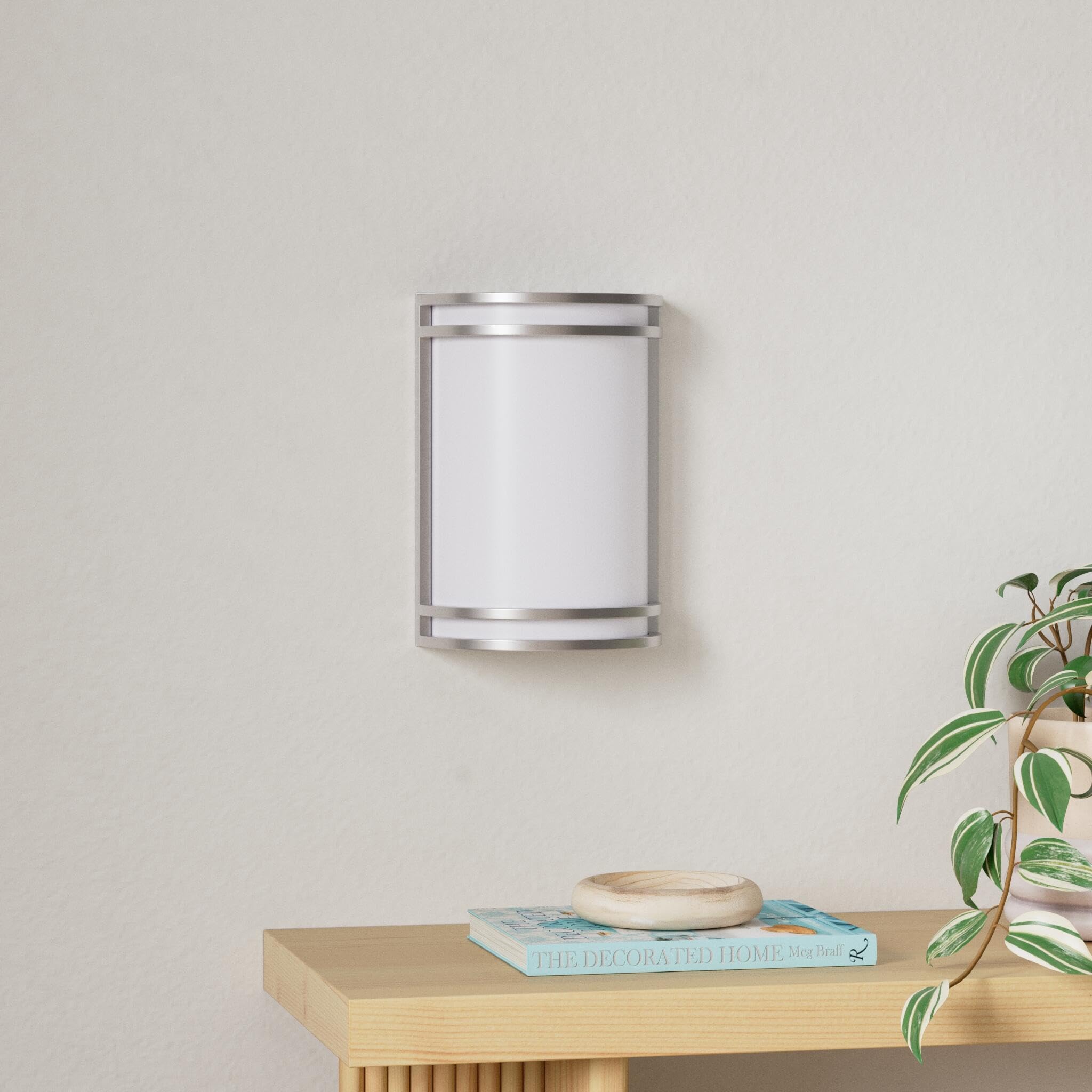 CLOUDY BAY LED 3 Color Wall Sconce, Wall Lighting,3000K/4000K/5000K Color Temperature Adjustable Wall Mount Light Fixture, 15W 1