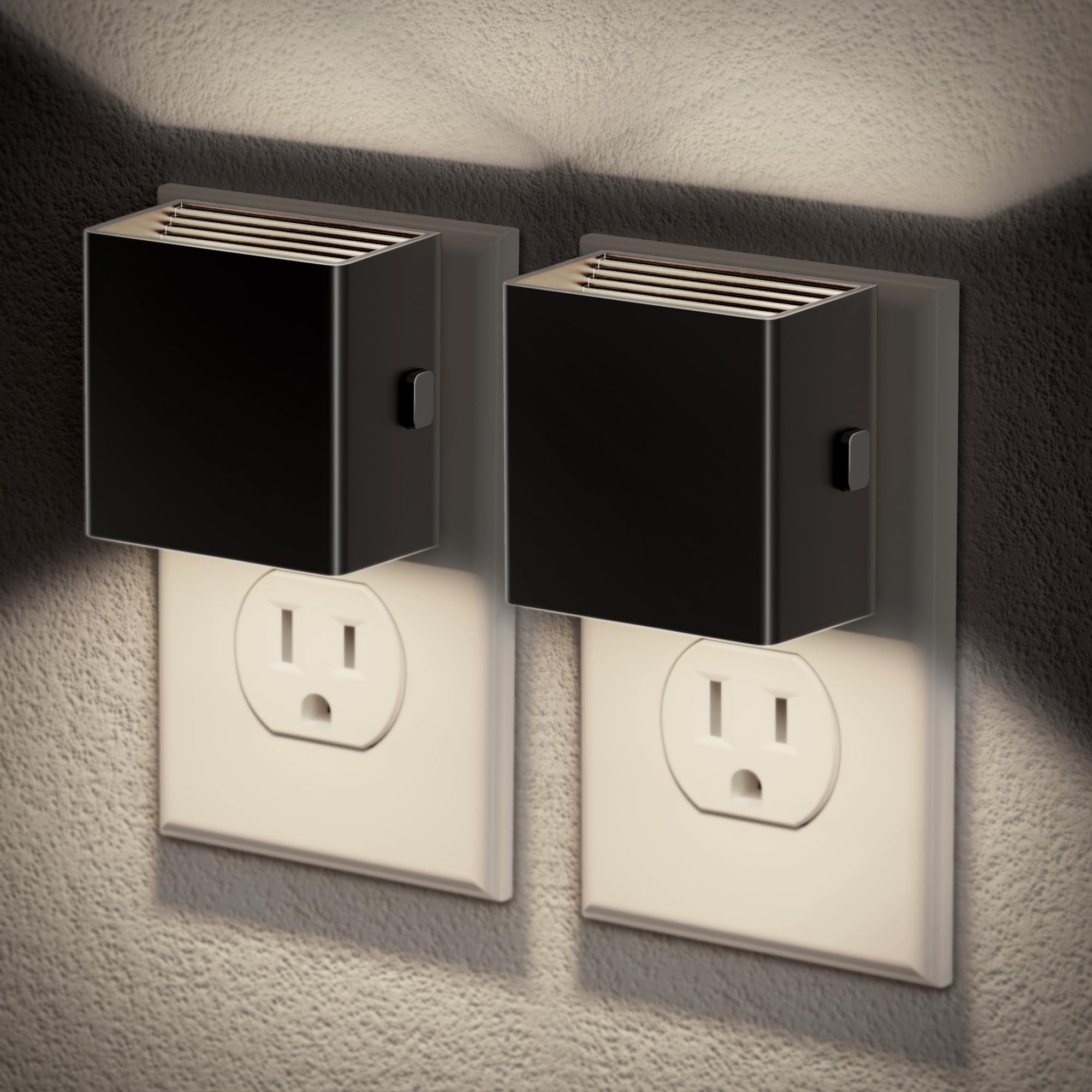 Jandcase Night Light, Automatic Night Lights Plug Into Wall, 2 Pack Modern Night Lights With Auto Light Sensor, 5000K Brightness