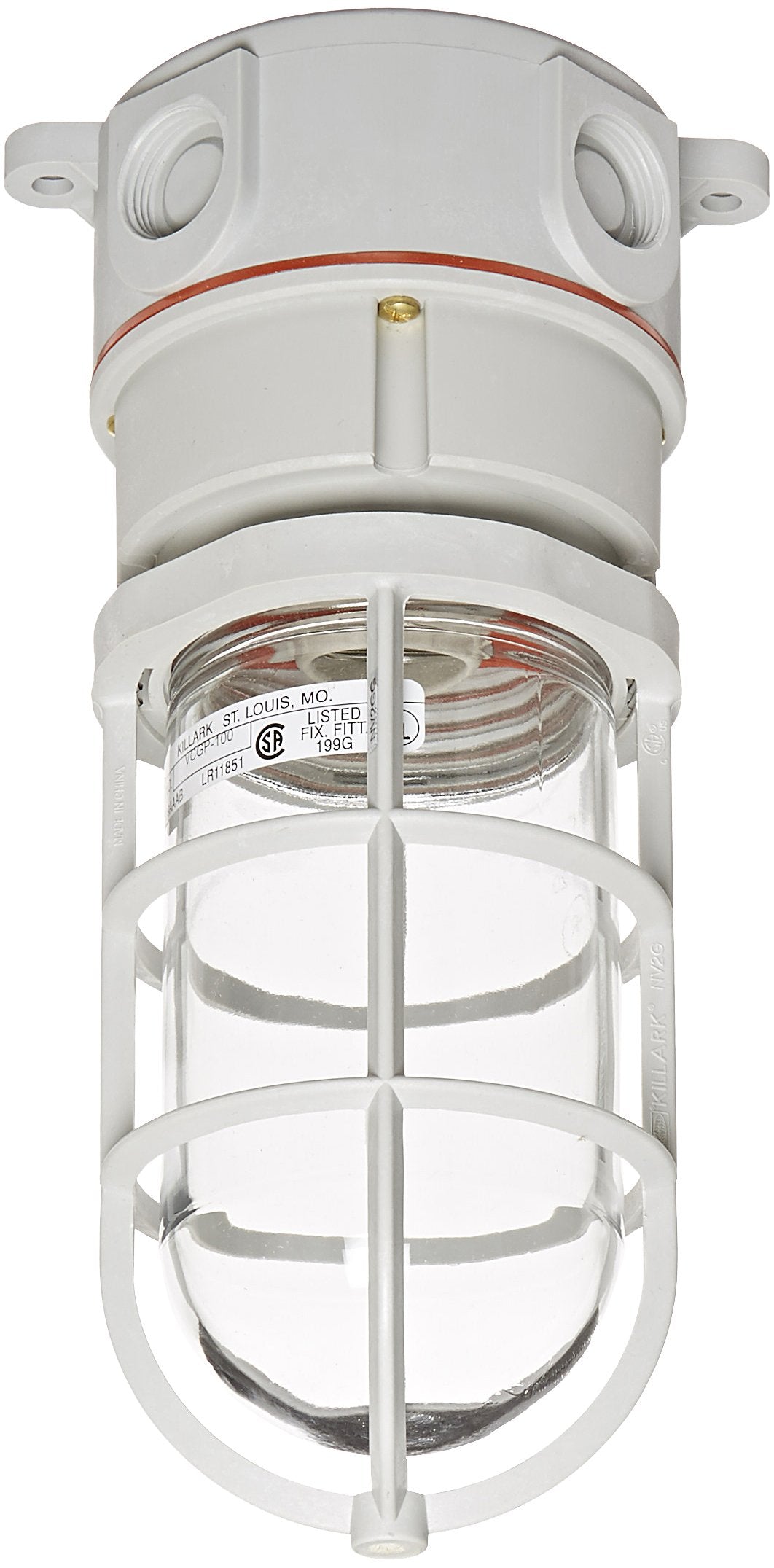 Hubbell Wiring Device-Kellems Marine Wiring Products, Non-Metallic Vaportight Fixture, Gray (Nvx15Ghga)