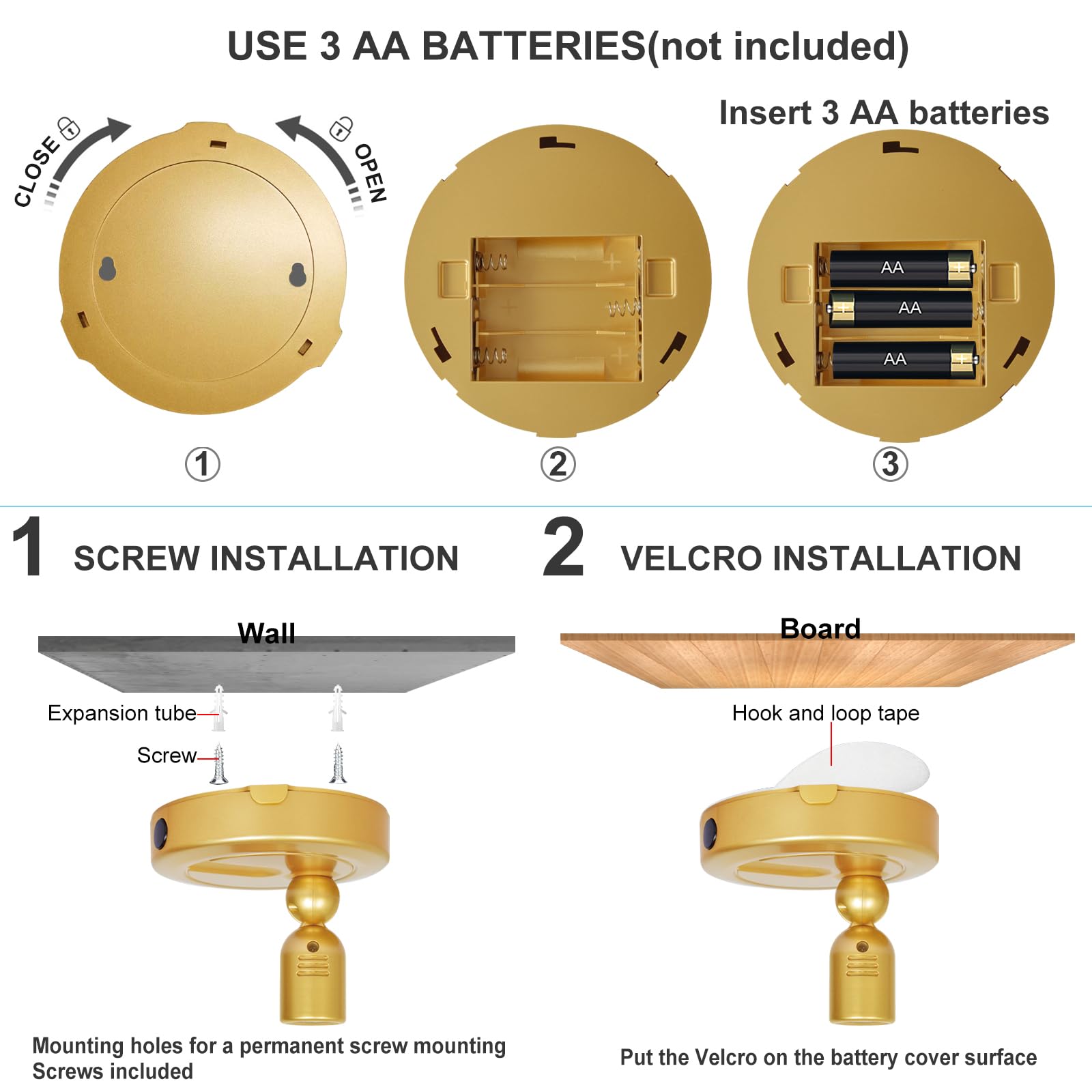 Hamvidne Indoor Spotlight, Battery Operated Picture Light With Remote, 3 Lighting Modes Led Display Lights, Plant Tree Spotlight