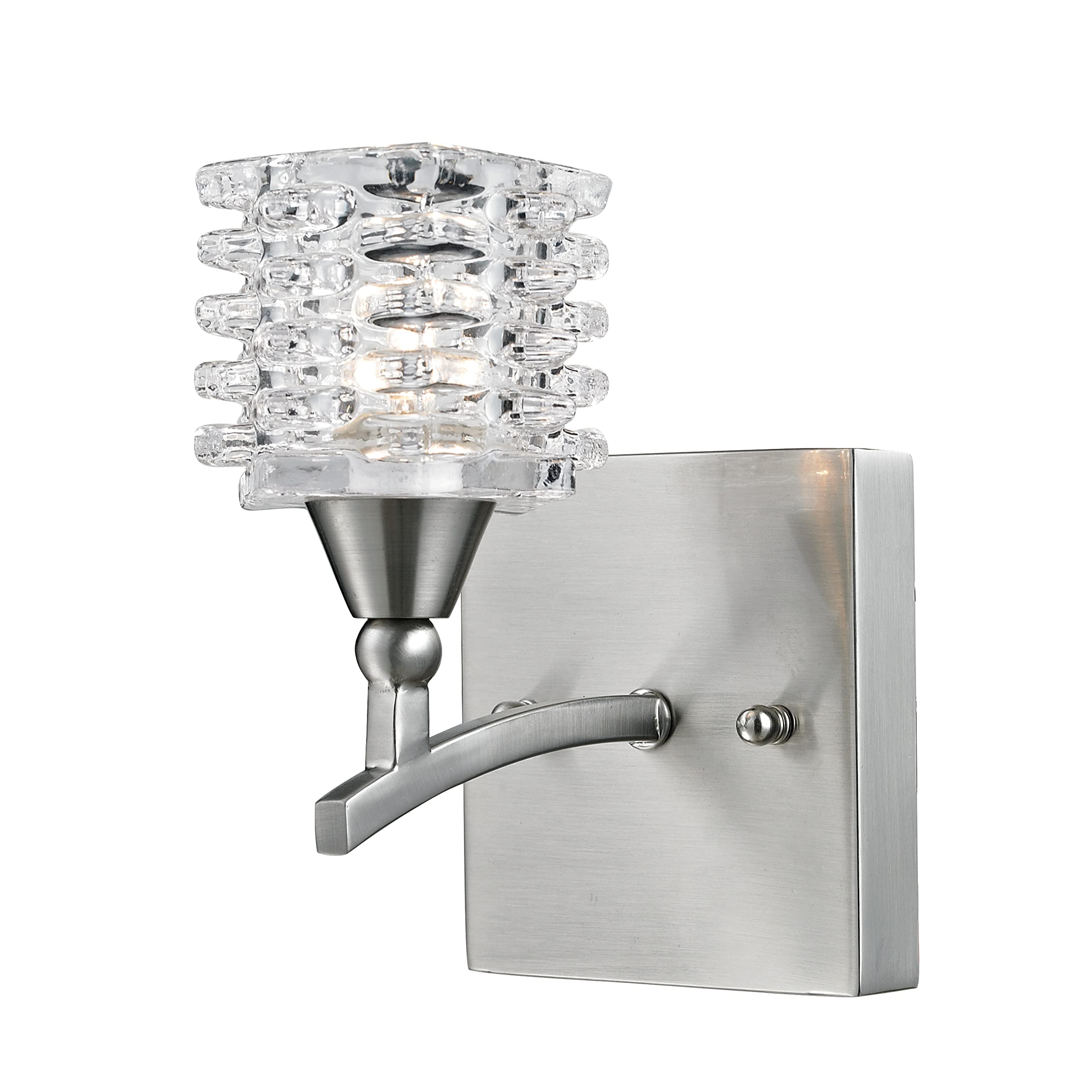 Elk Home Matrix 4-inch Wide 1-Light Vanity Light in Satin Nickel