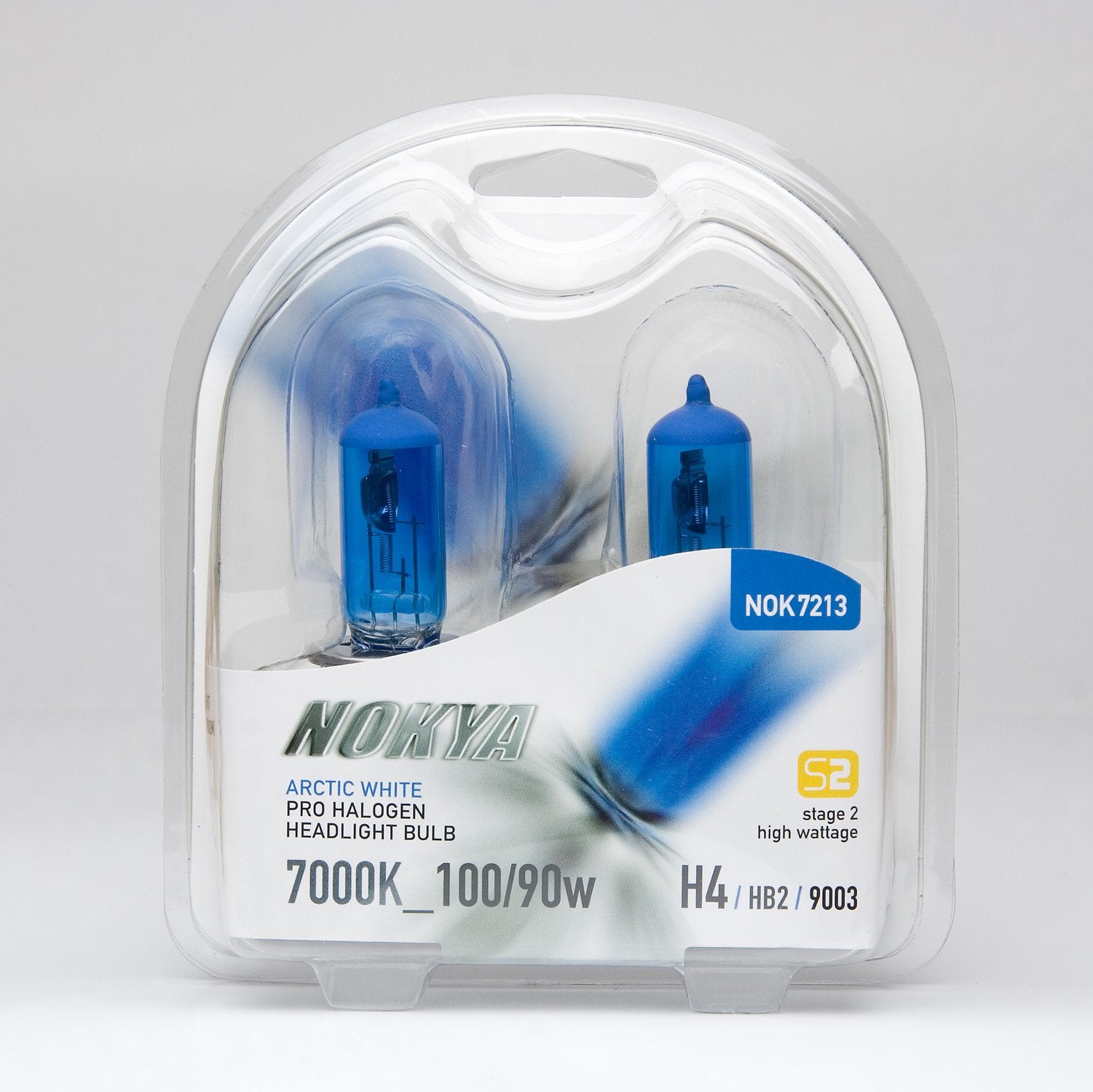 Nokya H4/9003 Headlight Bulbs 100/90W Arctic White 7000K Model NOK7213