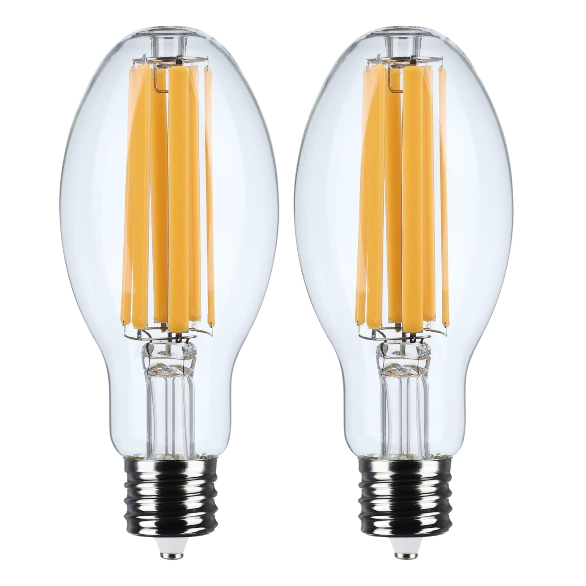 Satco S13186 28W LED HID Replacement Bulb, ED28, 2200K Warm White, 4200 Lumens, Extended Mogul Base (EX39), Clear Lens, 120-277V