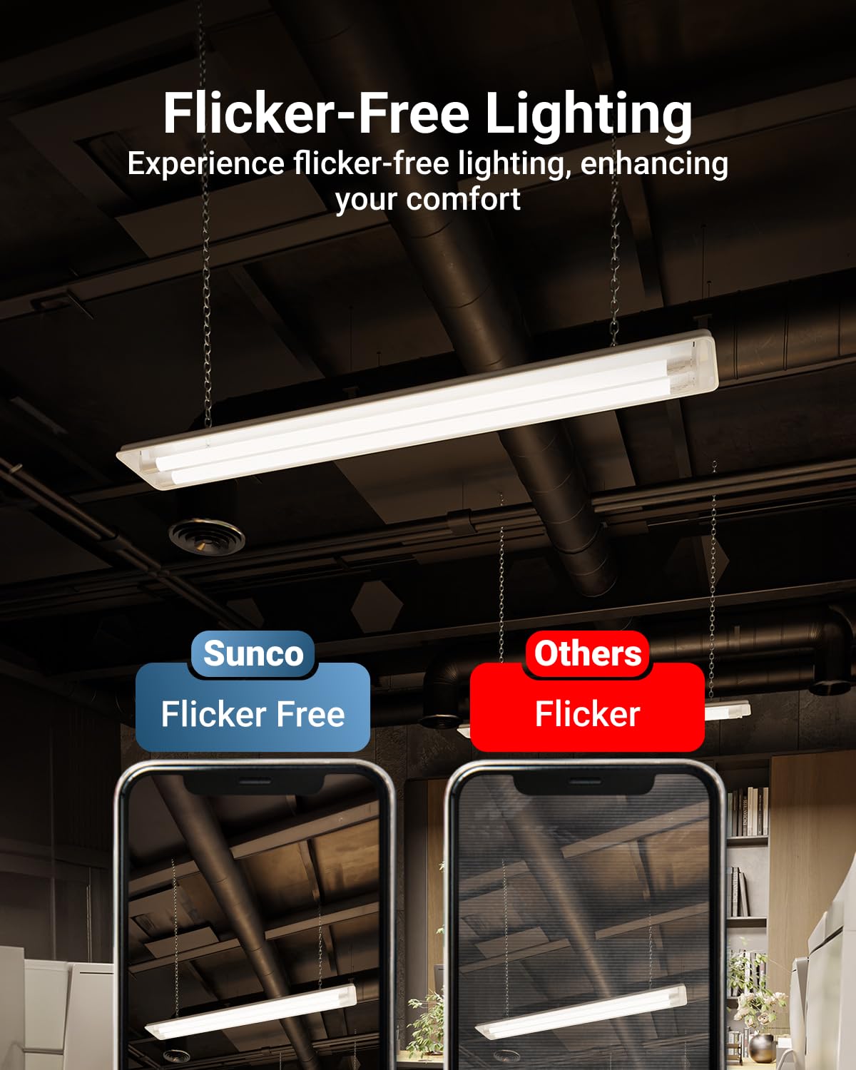 Sunco T8 LED Bulbs 4 Foot, 18W, 2200 LM, Selectable CCT 3000K/3500K/4000K/5000K/