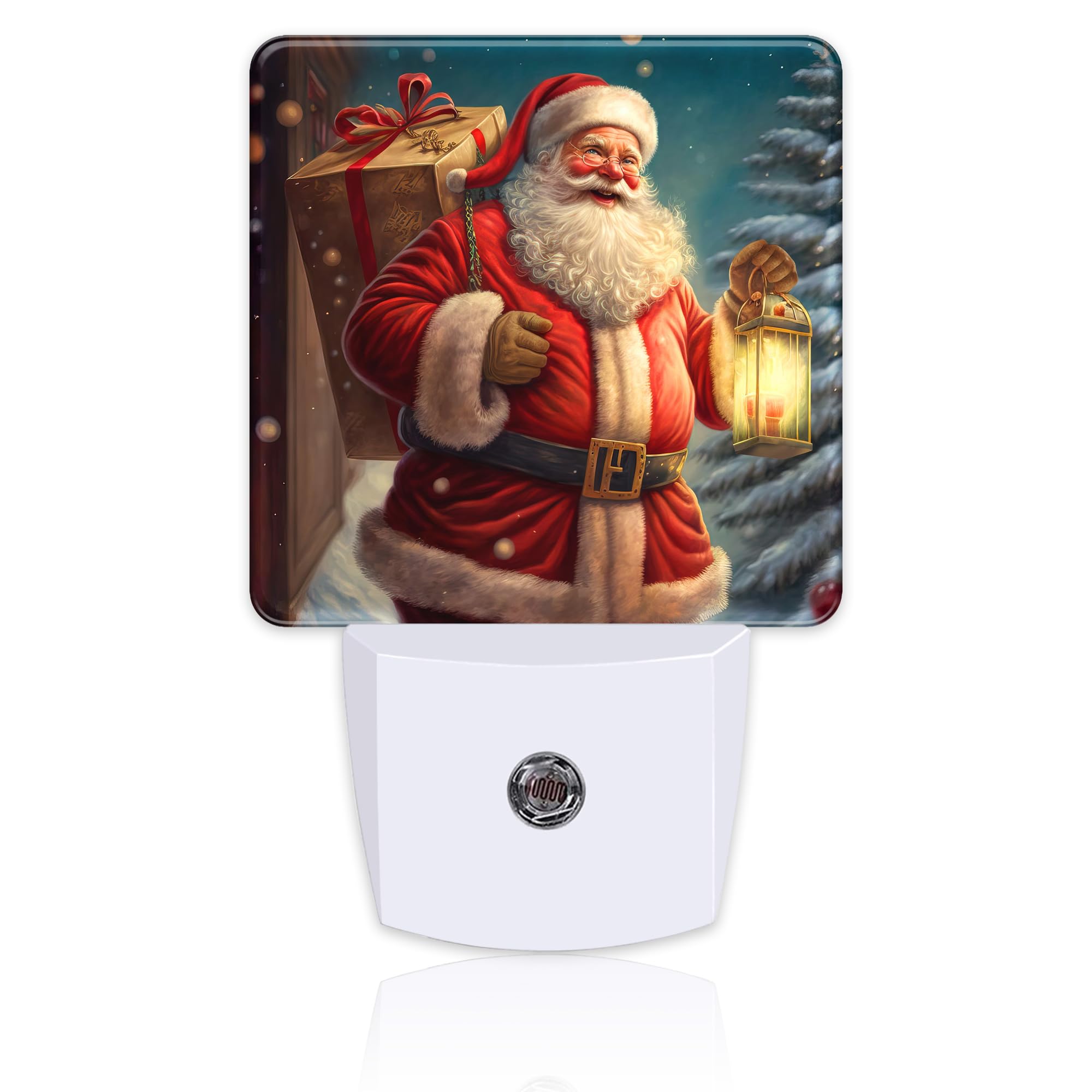 sndheke Christmas Santa Claus Night Light with Dusk to Dawn Sensor, 0.5W Energy Saving, Model SBD04, Color16