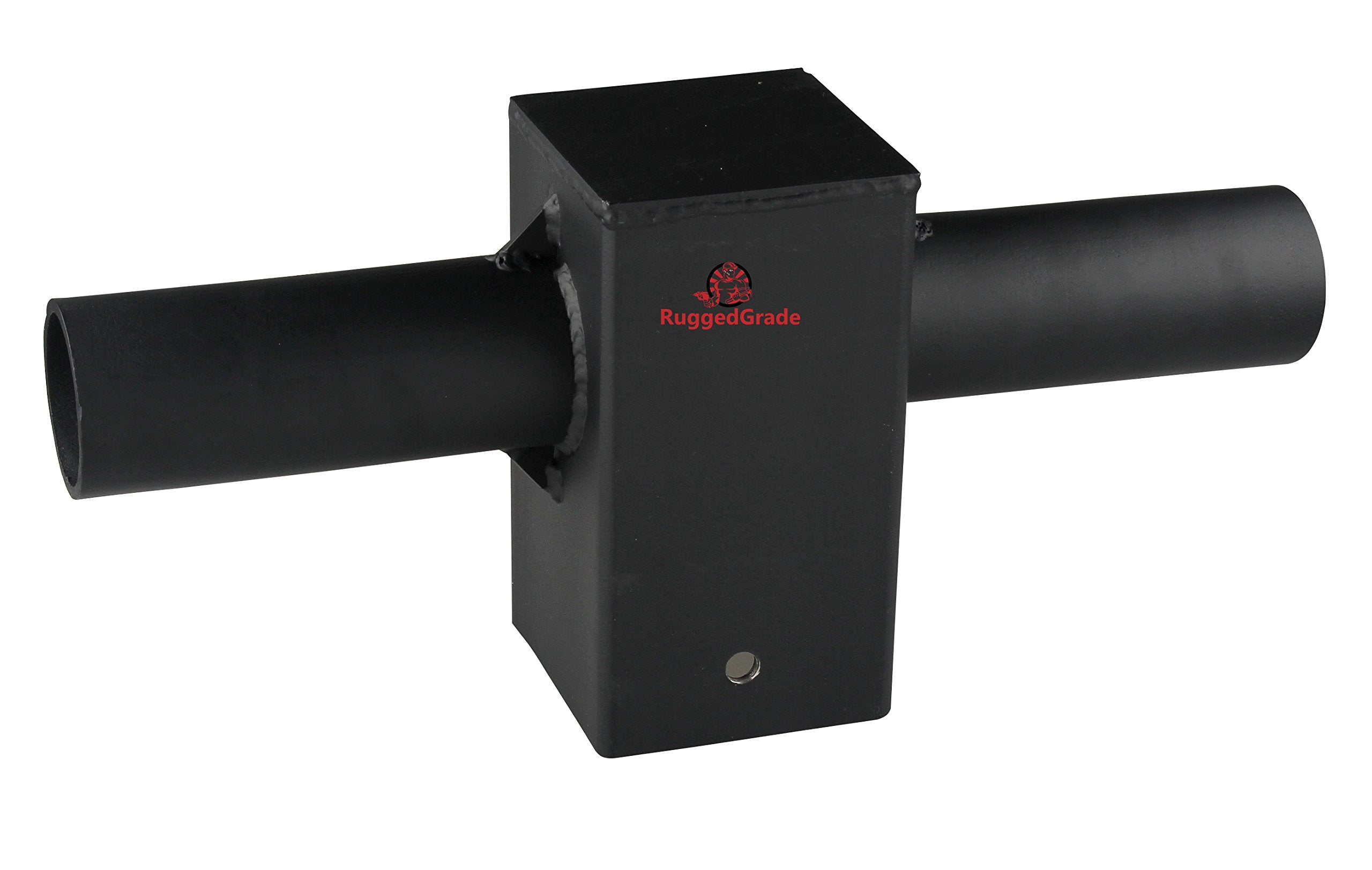 RuggedGrade Double Tenon Adapter - Fits 5-Inch Square Pole - Slip Fit Light Pole Mount - Outdoor Lighting Pole Adapter