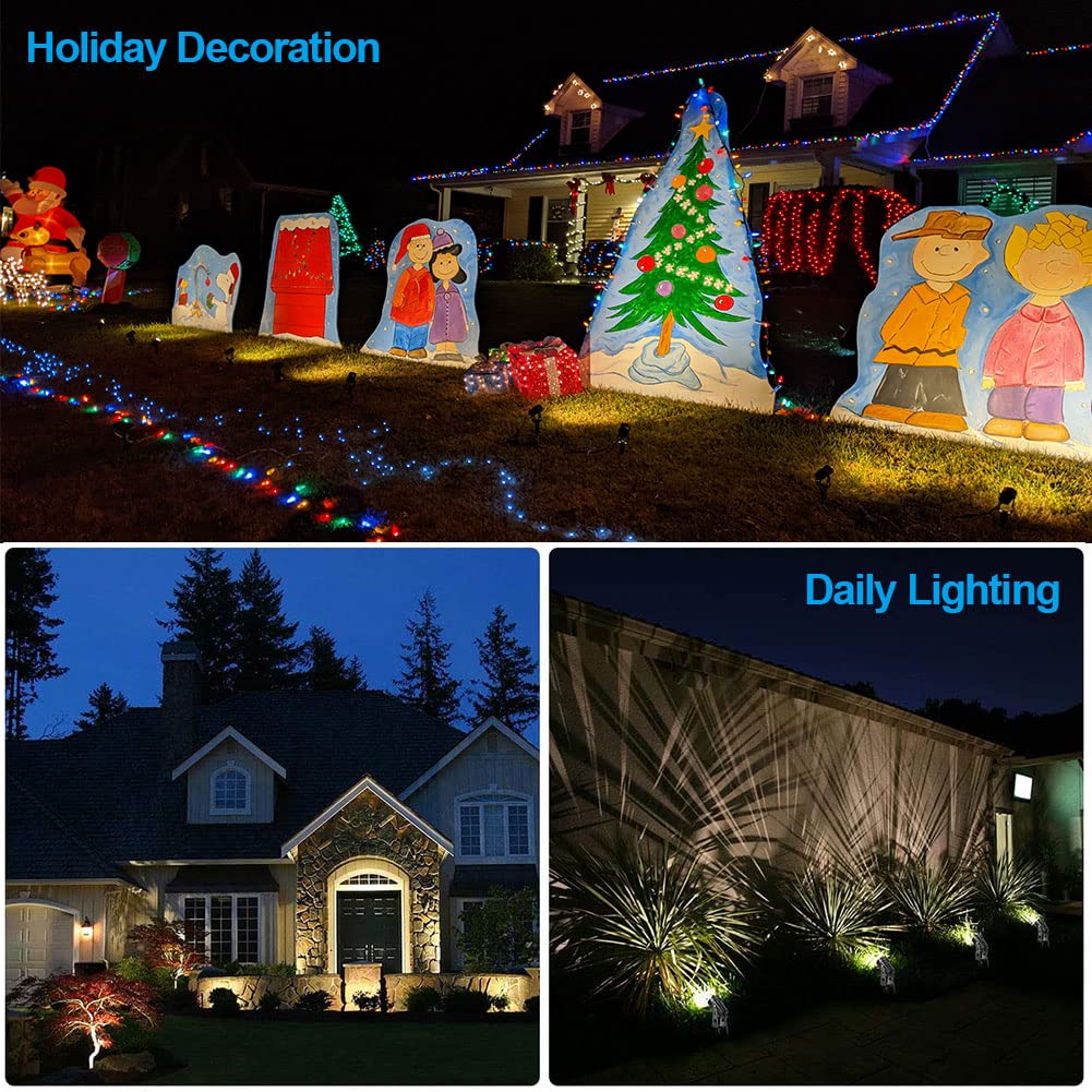 ALOVECO Landscape Lights Kit, 1800LM 12V Low Voltage, 6 Pack Warm White, IP65 Waterproof, Aluminum & Glass, for Yard and Garden