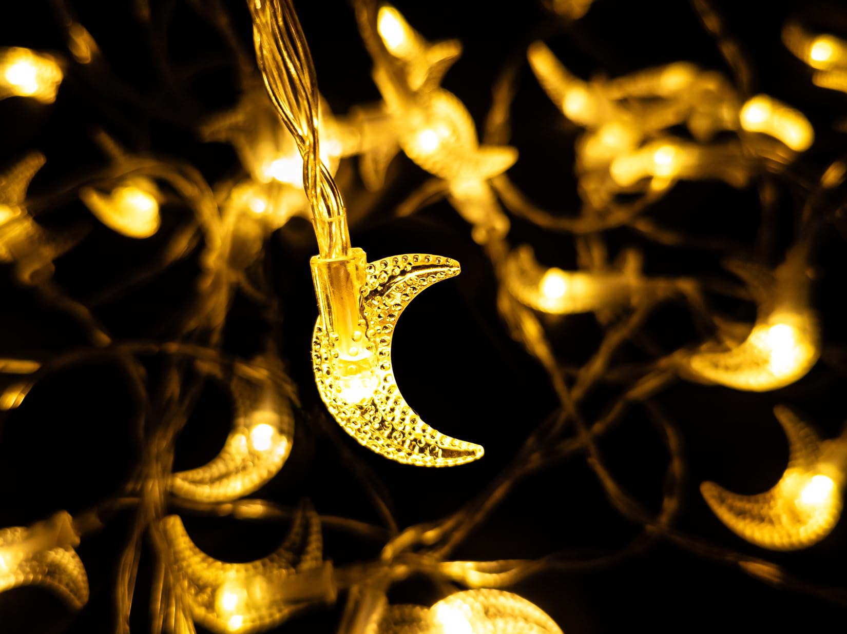 OLEEK Ramadan String Lights - Warm White LED Decorations for Home 2025 - Perfect for Kids & Ramadan Gifts