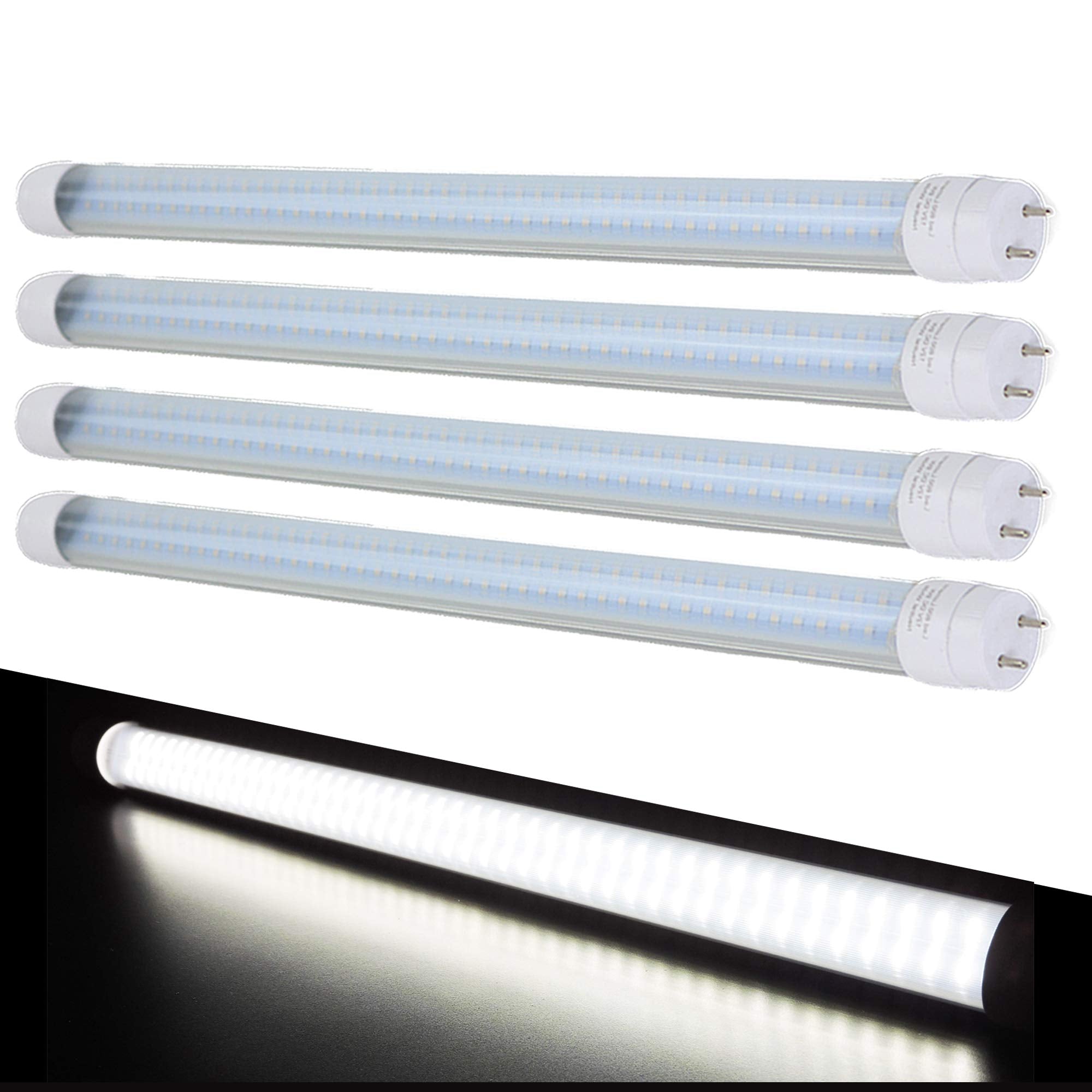 Rv Light Bulb Led T8, 18'' Florescent Tube Replacement, 600 Lumen (Natural White) (4)