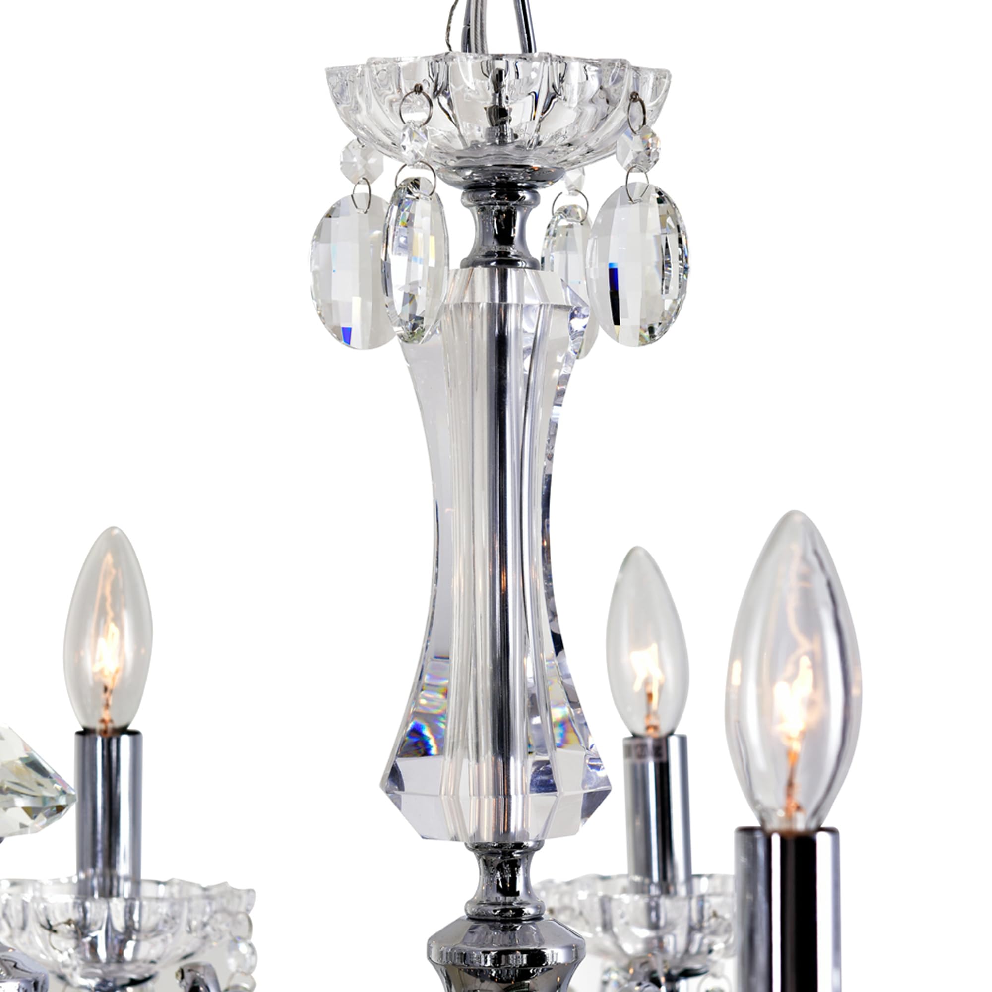 CWI Lighting Flawless 12 Light Up Chandelier with Chrome Finish Fom
