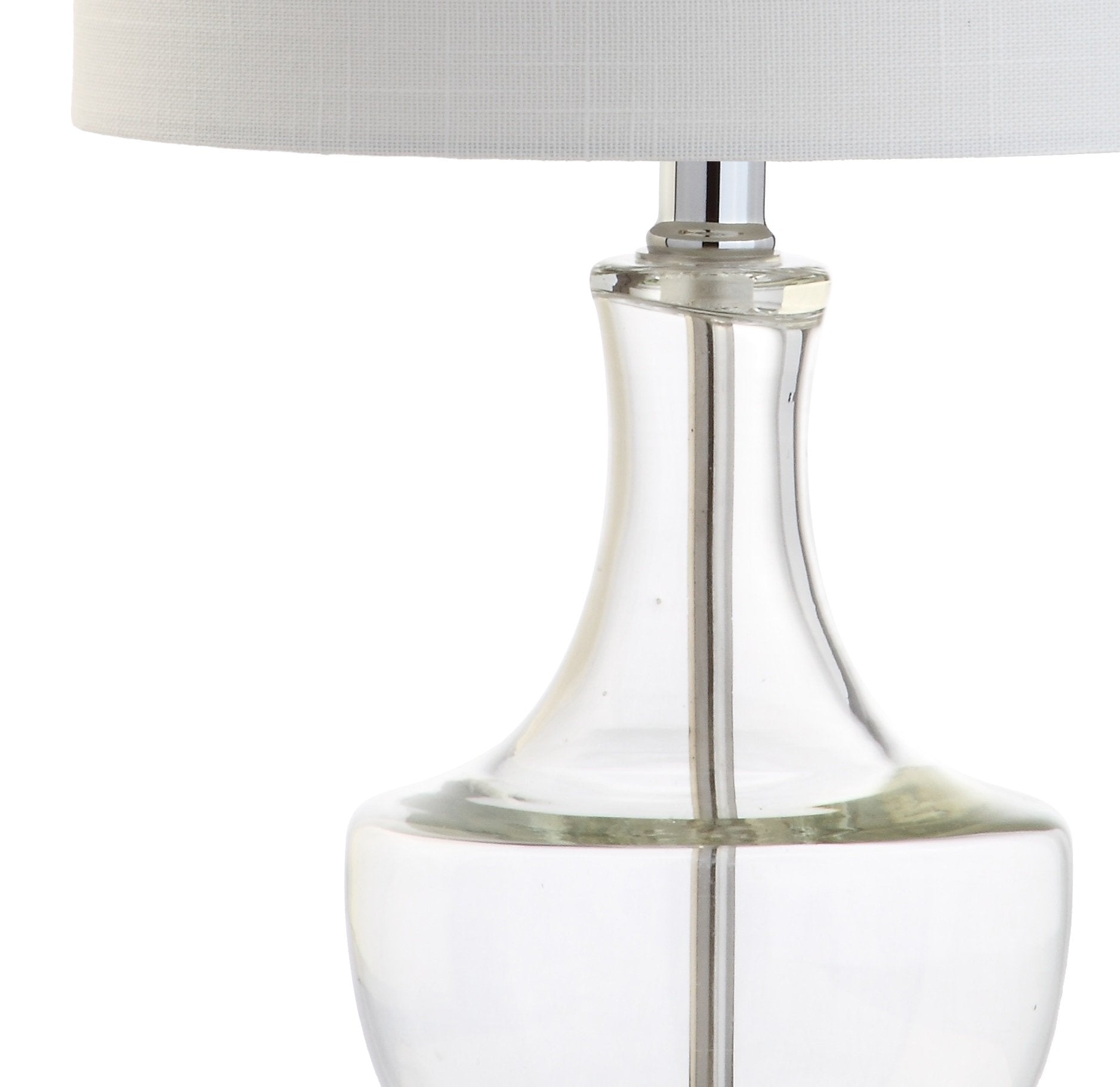 Jonathan Y Colette 20 Mini Glass Led Table Lamp, Clear, Model Jyl1029A, Transitional & Modern Design For Home & Office