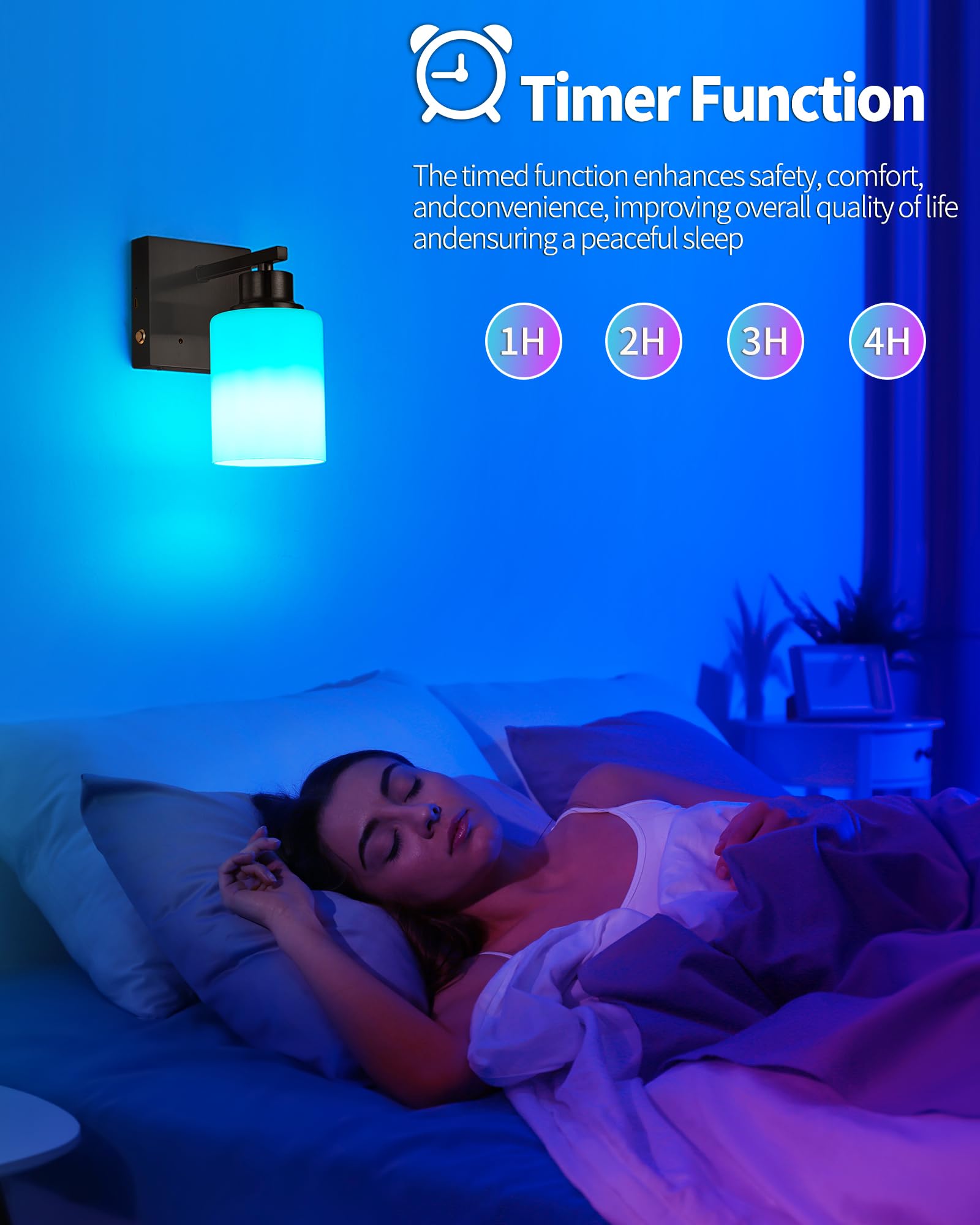 Battery Operated Wall Sconce Set Of 2, Dimmable Wireless Sconces With Remote And Touch Control, Rechargeable Wall Lights Modern