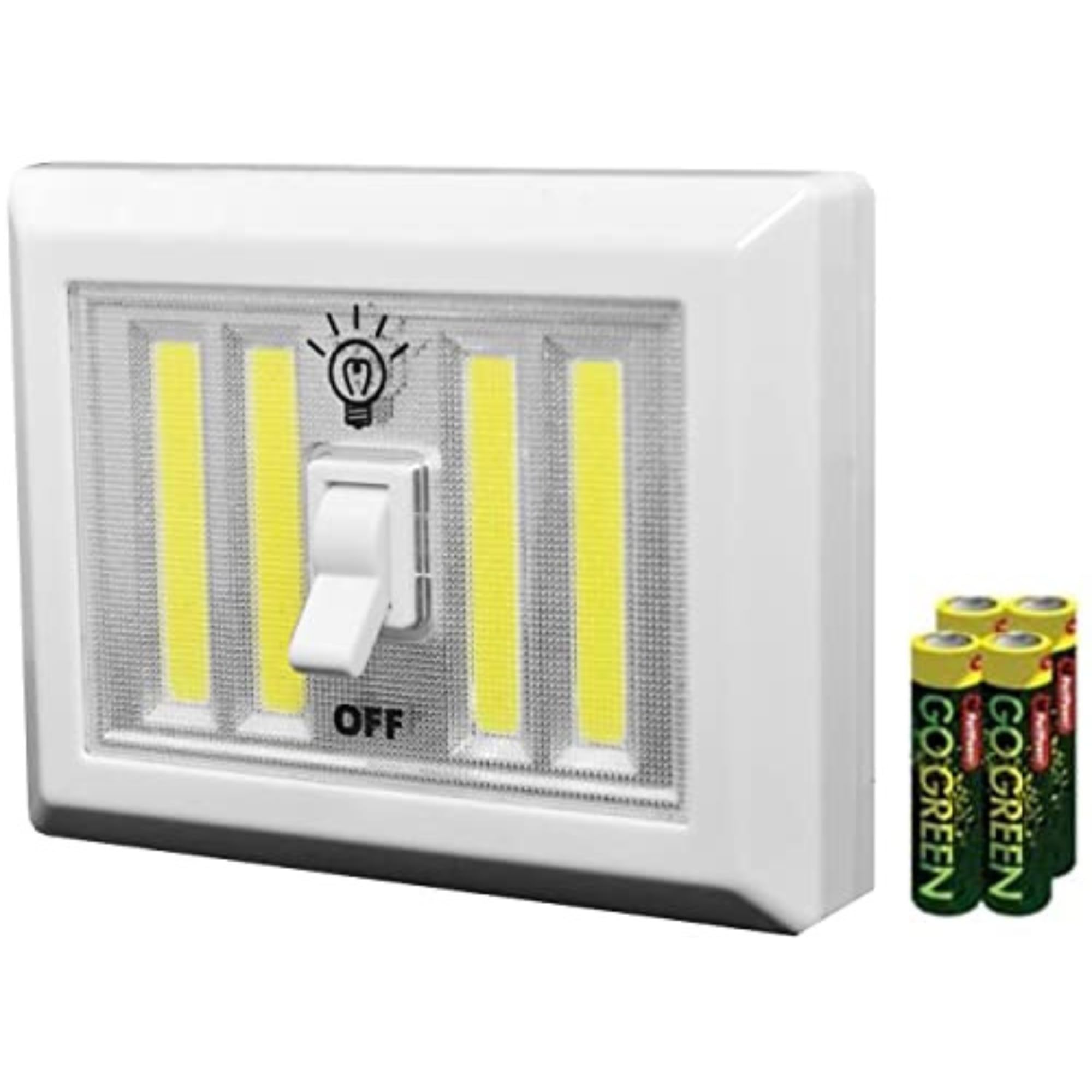 Joey'Z Litesaver Xl Portable Light - Stick On Magnetic Led Light Switch Cob - 400 Lumen Portable Night Light, Light For Closet, Under The Cabinet Light, Emergency - Batteries Included