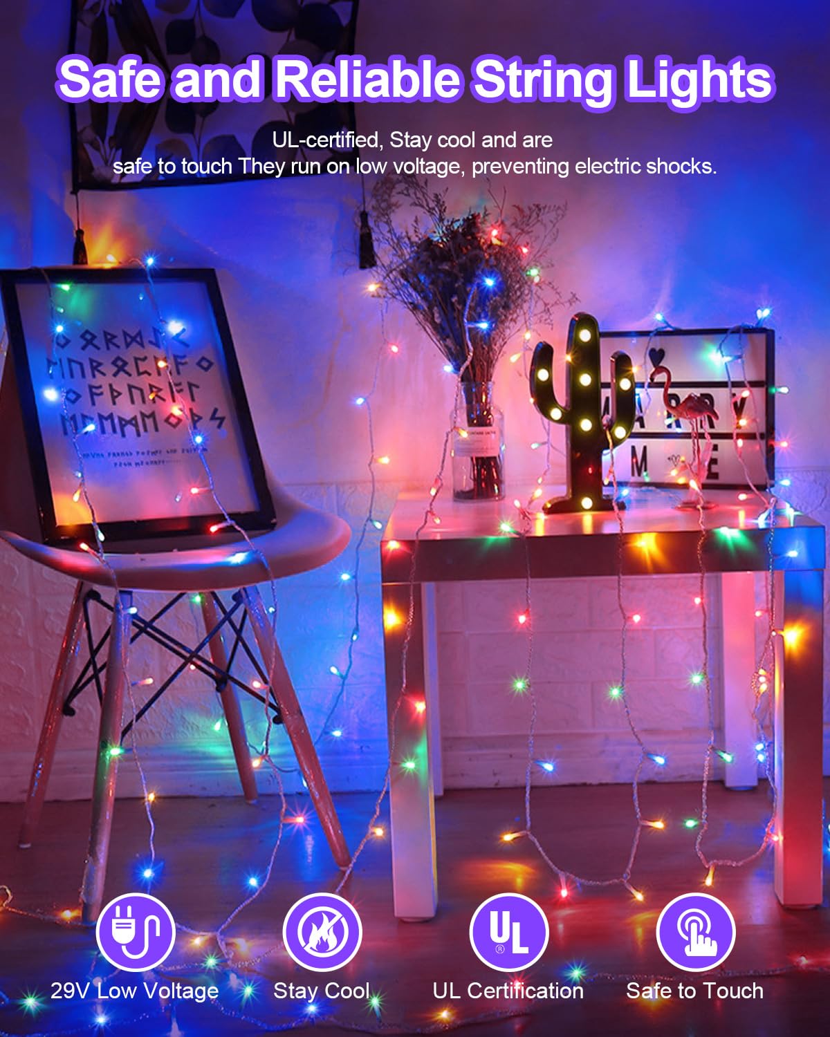 125Ft 380 Led Christmas Lights, Outdoor Christmas String Lights With Connectable, Timer & Memory, Waterproof 8 Modes Plug In Fai