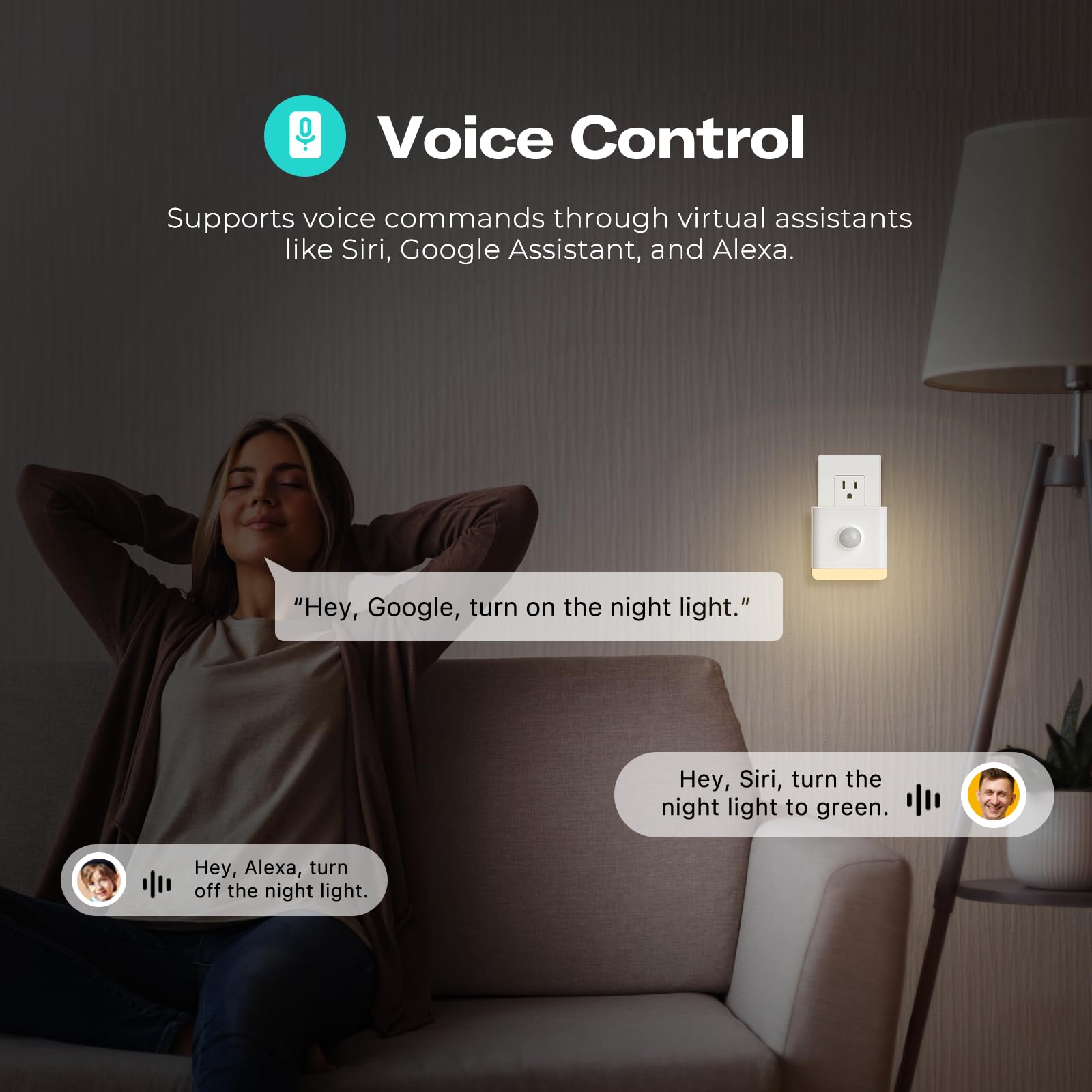 THIRDREALITY Smart Color Night Light, WiFi, Multicolor, Model 3RSNL02041WM, Works with SmartThings, Google Home, Alexa