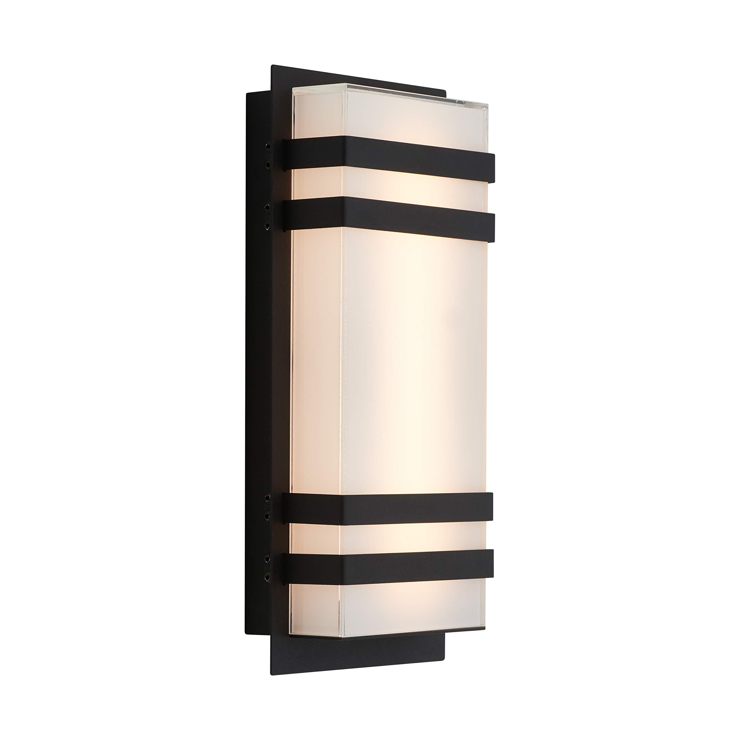 Artika Glow Box 13W Led Wall Light - Black, 430 Lumens, Indoor/Outdoor, Steel, 3000K