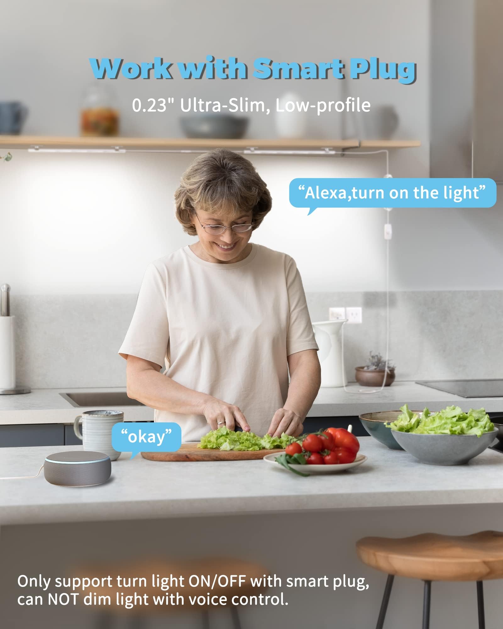 Asoko Home Dimmable Wired Under Cabinet Lighting - 2 Pack Of 12-Inch Warm White 3000K Linkable Usb Led Lights For Kitchen  Desk  Sink  And Workbench