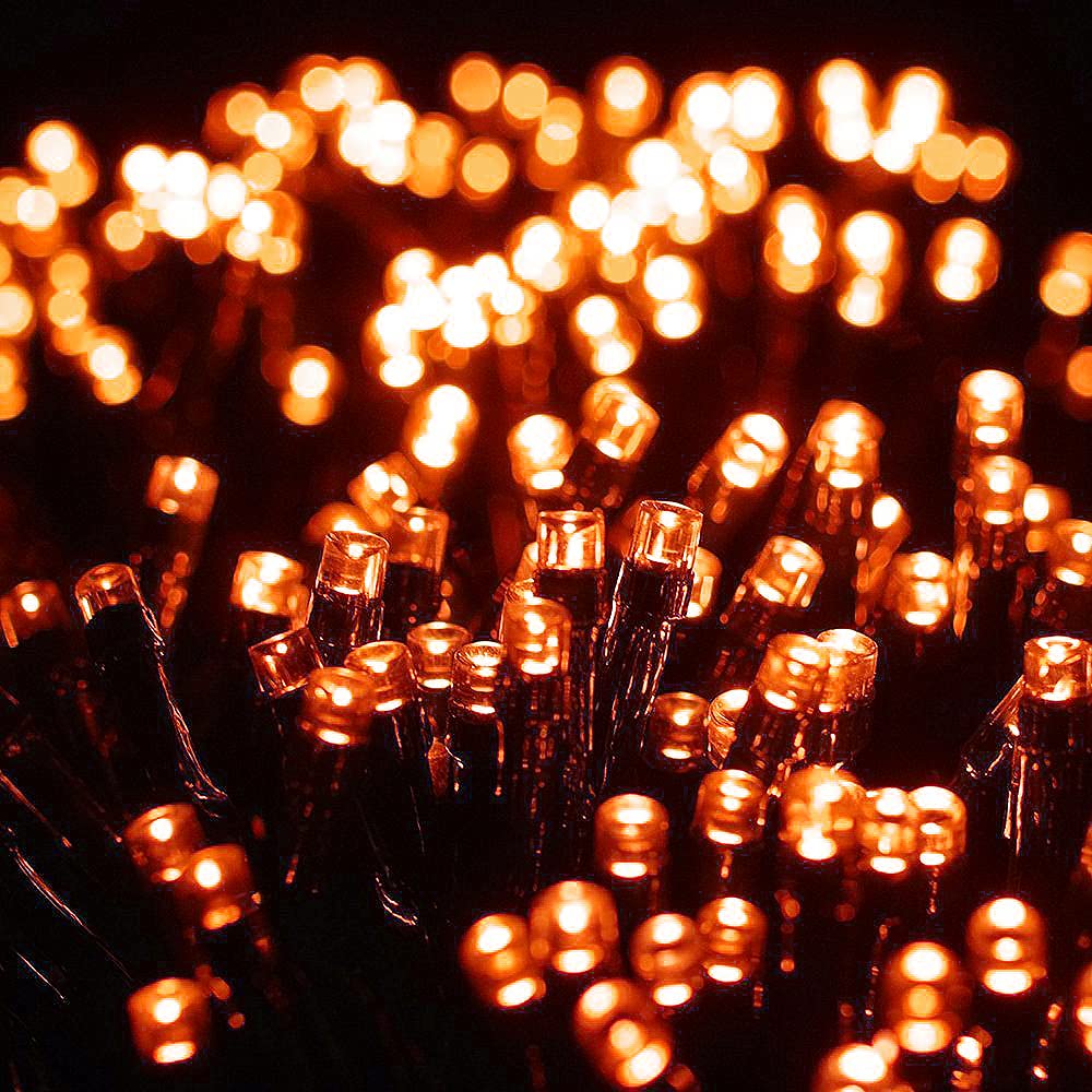 Amyhomie 300Led Orange Christmas String Lights With Ul Certified, Waterproof Christmas Lights Outdoor Indoor Fall Decor Fairy St