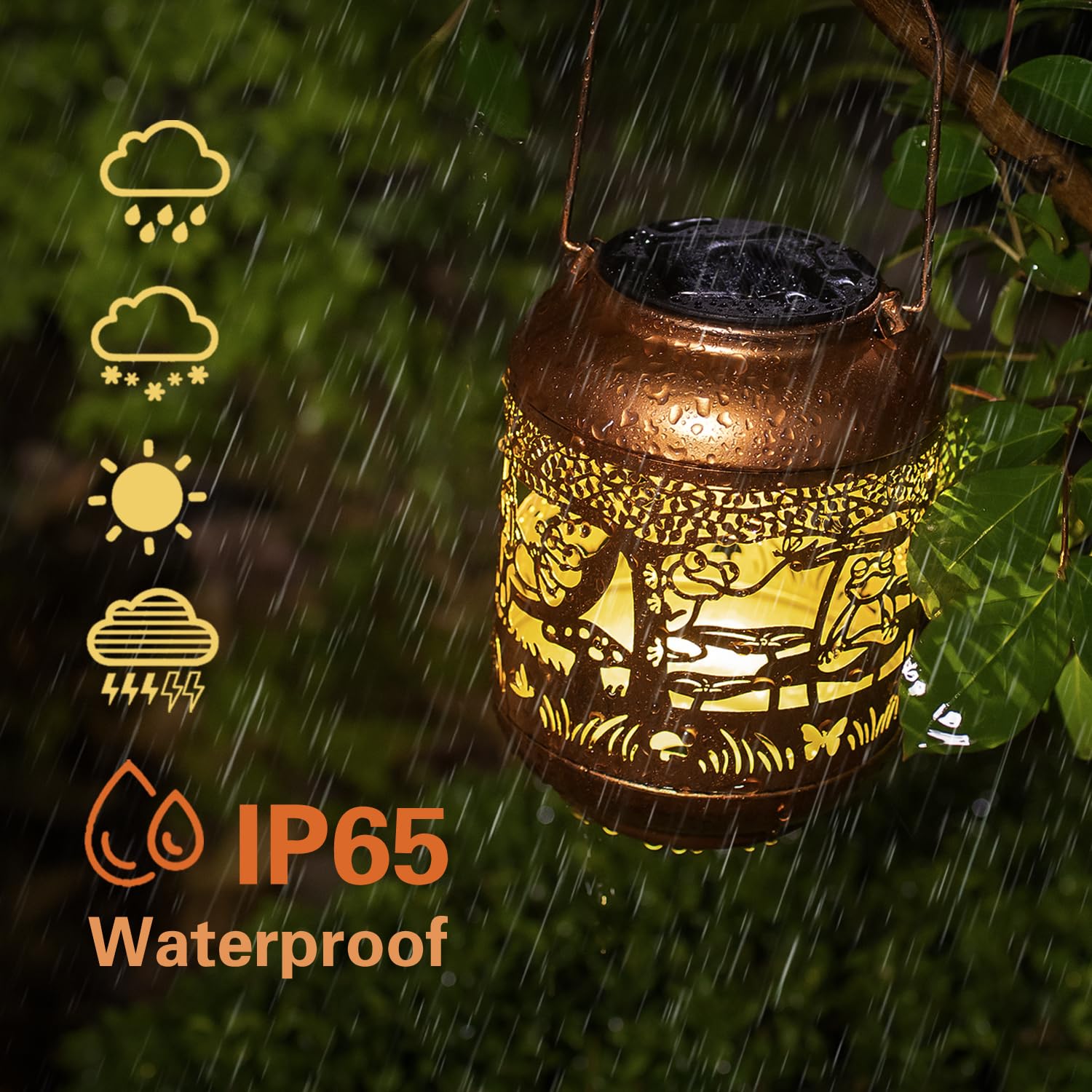 Frog Solar Lanterns Outdoor Waterproof,Hanging Solar Lights Frog Gifts For Women Men Metal Led Decorative Light For Yard,Patio,Lawn,Tabletop,Pathway,Landscape,Garden Decor
