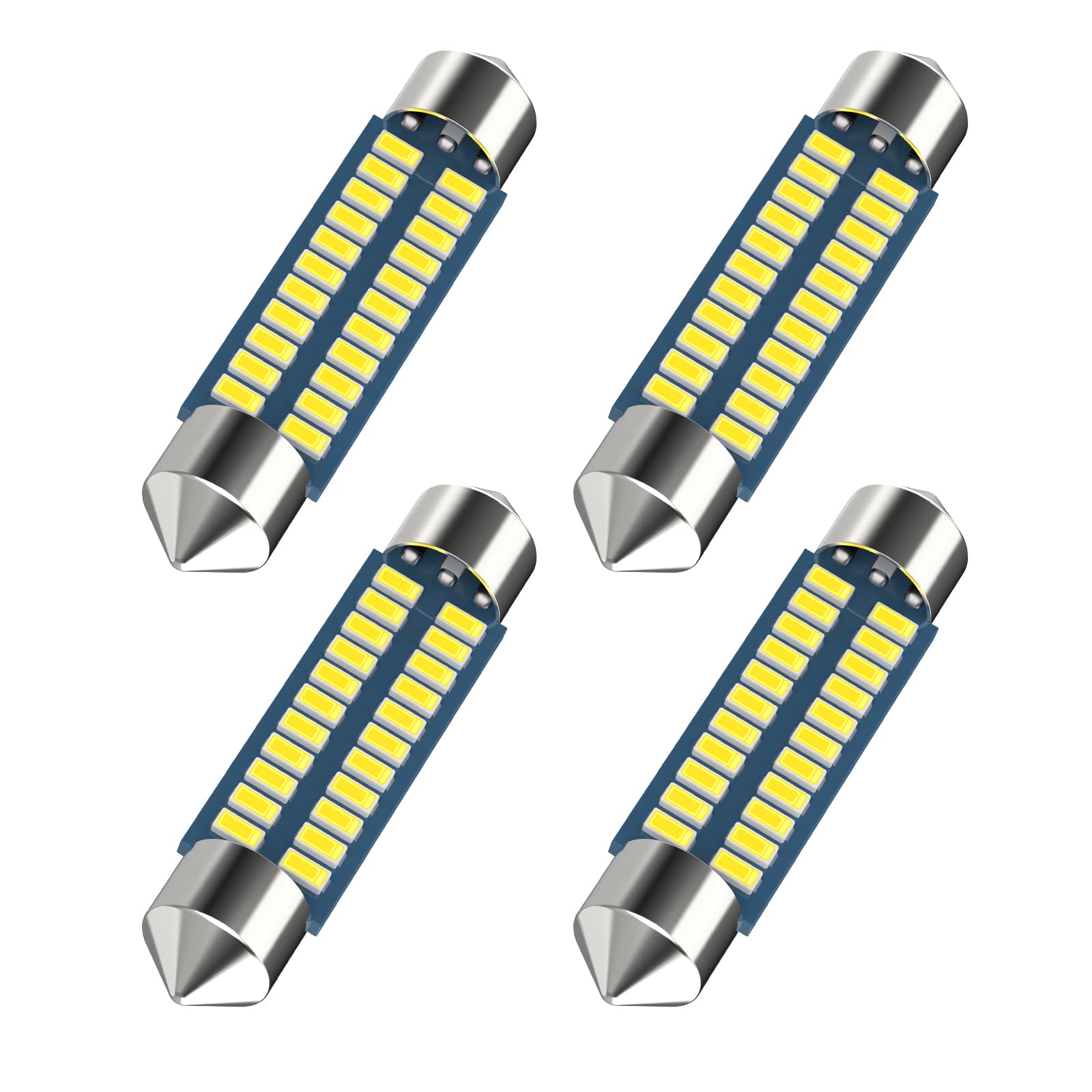 Serundo Auto 578 Led Bulb 211-2 41Mm 42Mm 1.65In For Car Map Light Dome Light, 6000K White Super Bright Interior Led Festoon Bul