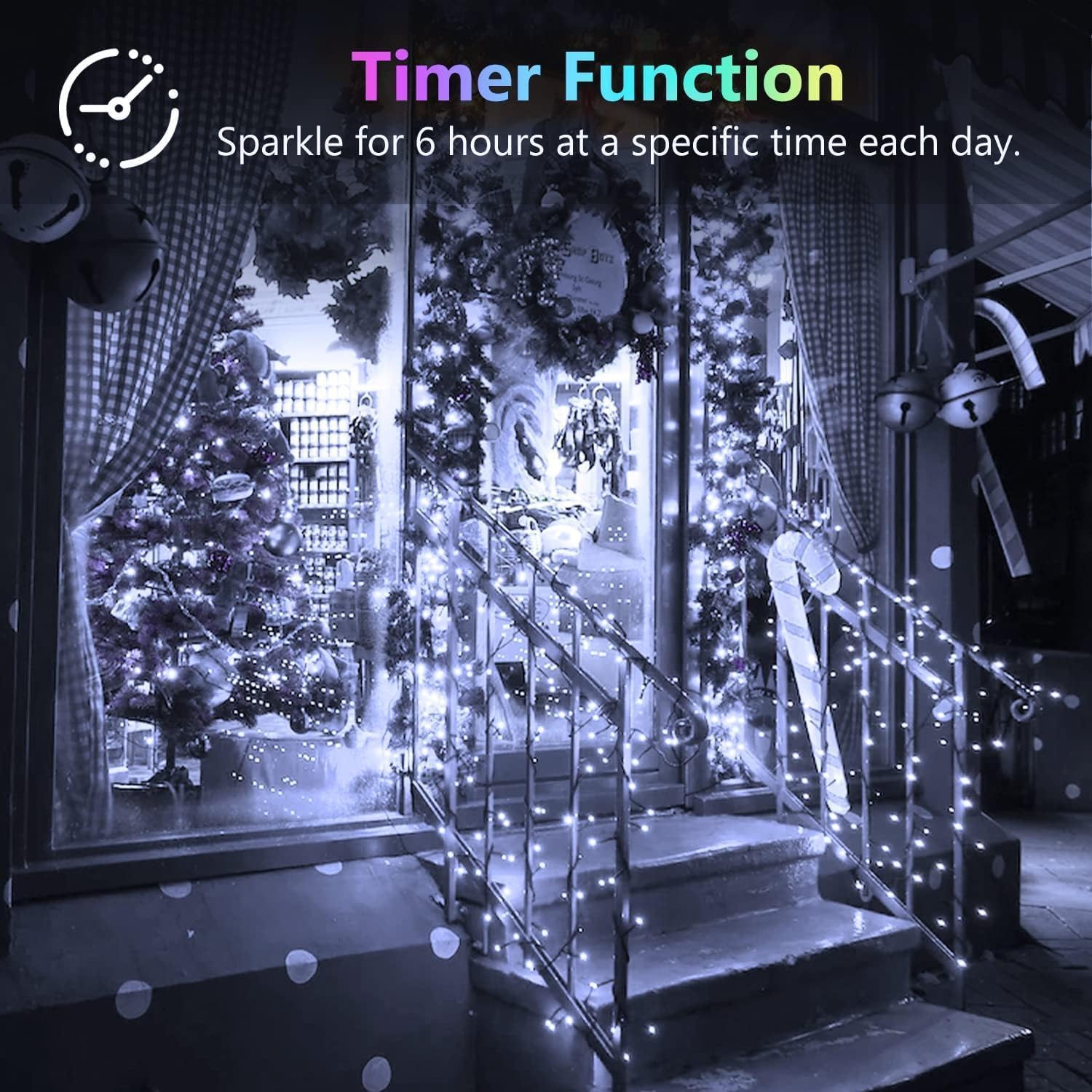 2 Pack Each 33Ft 100Led Battery Operated Fairy Lights With Remote, Waterproof Battery Christmas Twinkle Light With Timer, String