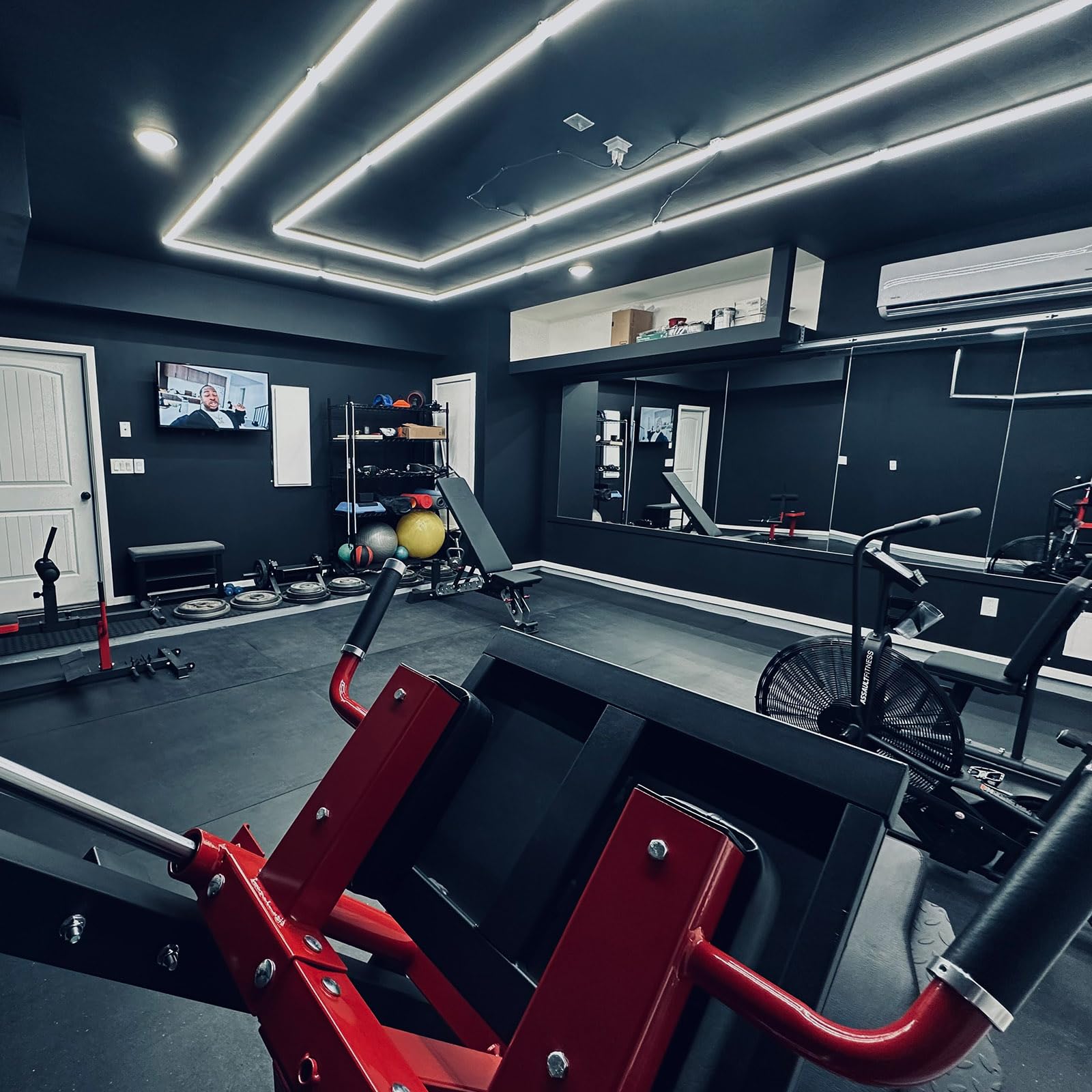 Lzhome Led Garage Lights Fixture: High Brightness 39000Lm Led Garage Lighting Ceiling Led Light  Updated 44.8 Inch Large Size Rectangle Light For Garage Shop Workshop Gym Car Detailing