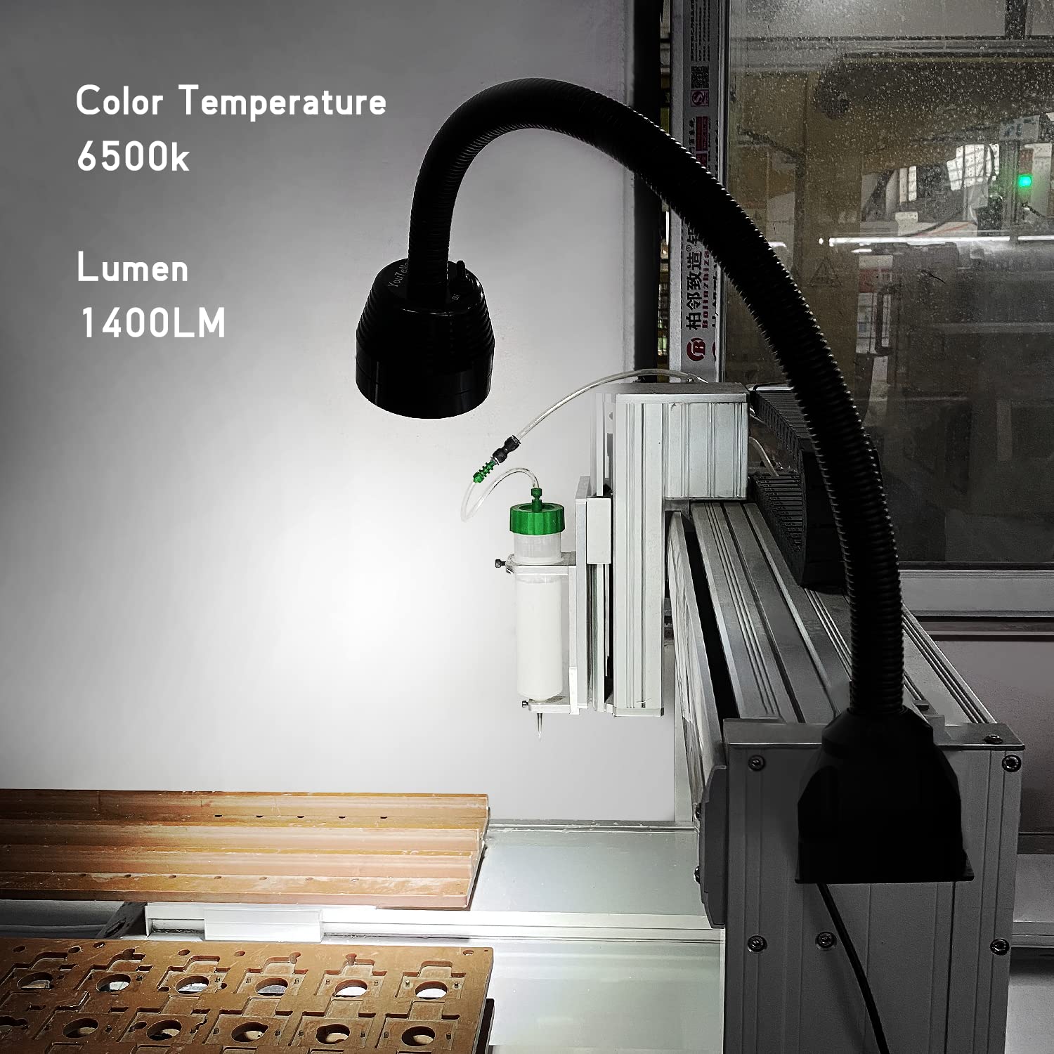 Led Machine Light Lathe Light,Flexible Work Shop Light Ip66 Waterproof 1400 Lumens 110V-220V