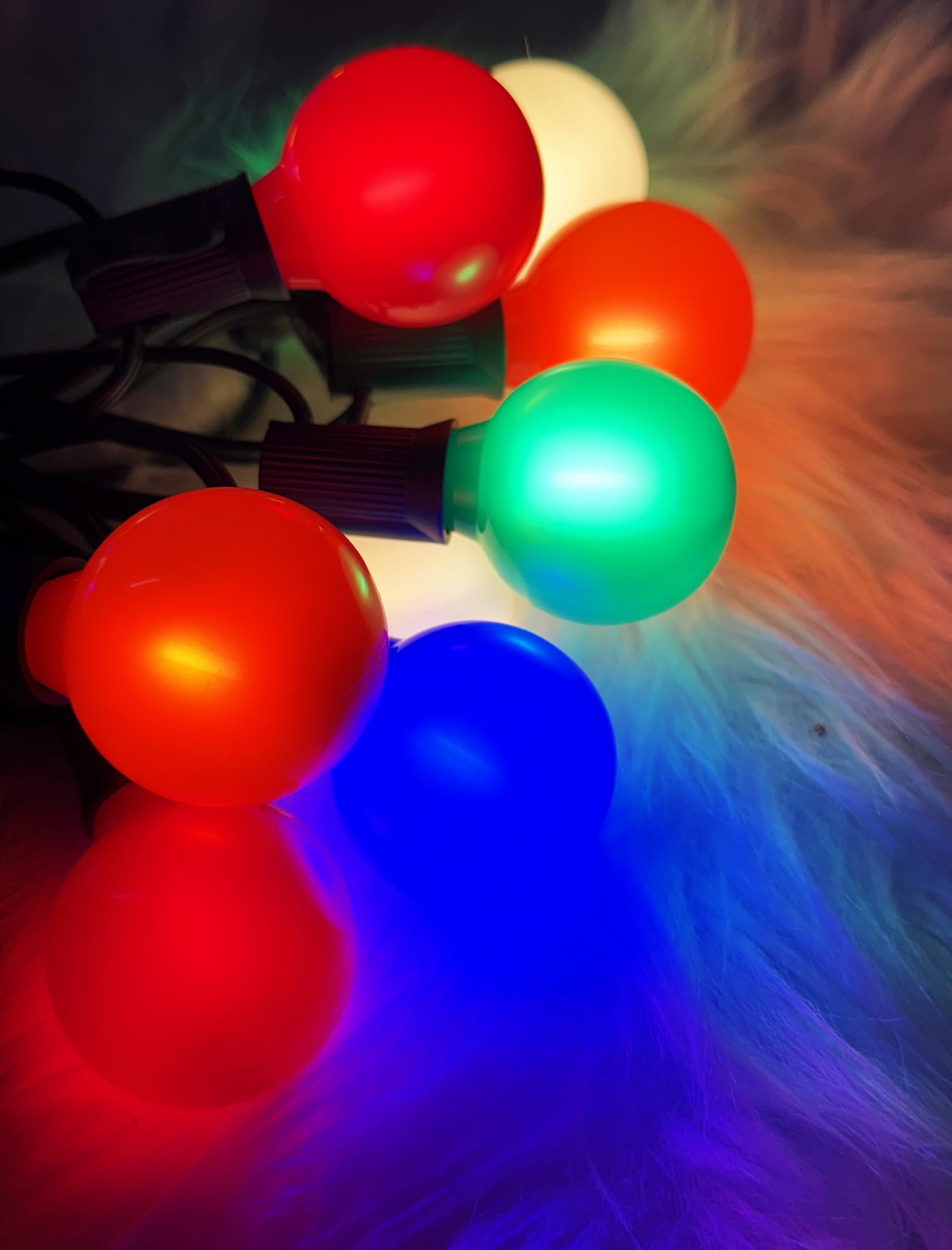 25Ft Led Christmas Outdoor String Lights  G40 Globe Edison Lights With 27 0.6W Baked Multicolor Bulbs  Vintage Ceramic Lights For Holiday Party Backyard Wedding Garden Patio Porch Decor  Green Wire