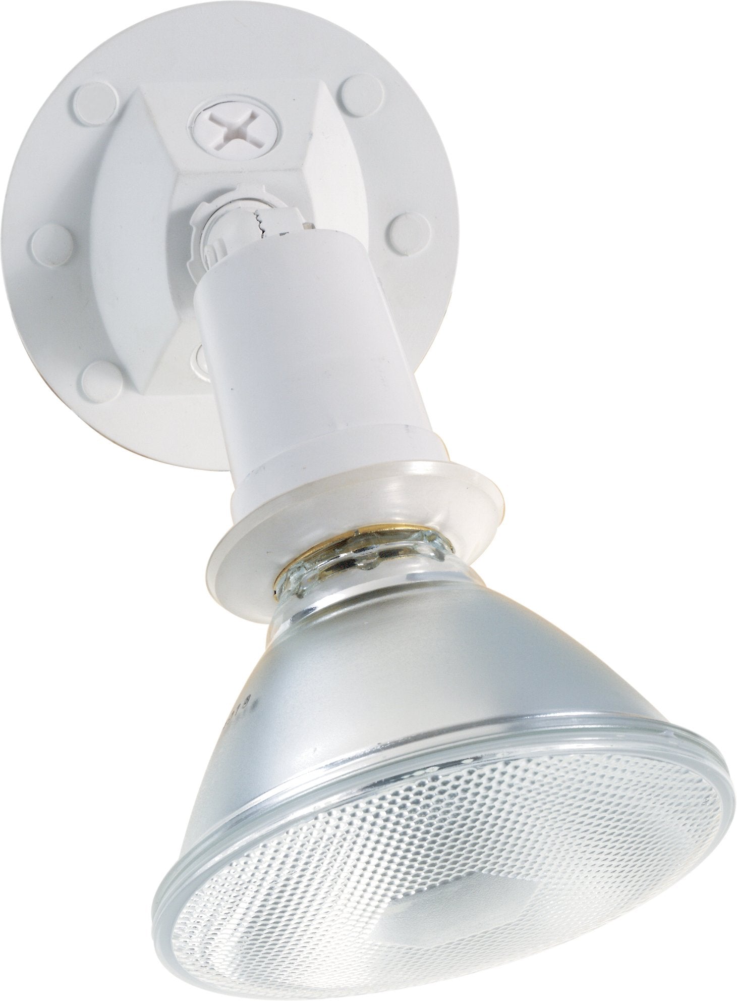 Satco SF76/520 Outdoor Flood Light, 1 Light, Weatherproof, Cast Aluminum, White