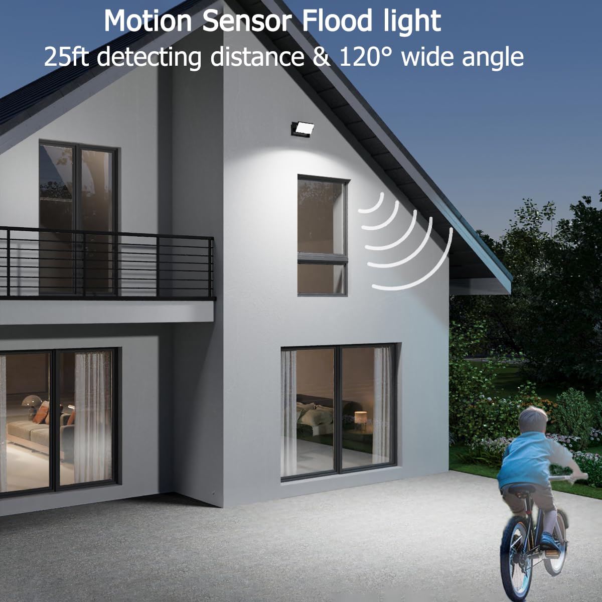 rosykite 40W LED Wall Pack Lights with Motion Sensor, 3CCT Selectable, Black, Model ROS-1856-40-2 Pack for Outdoor Use