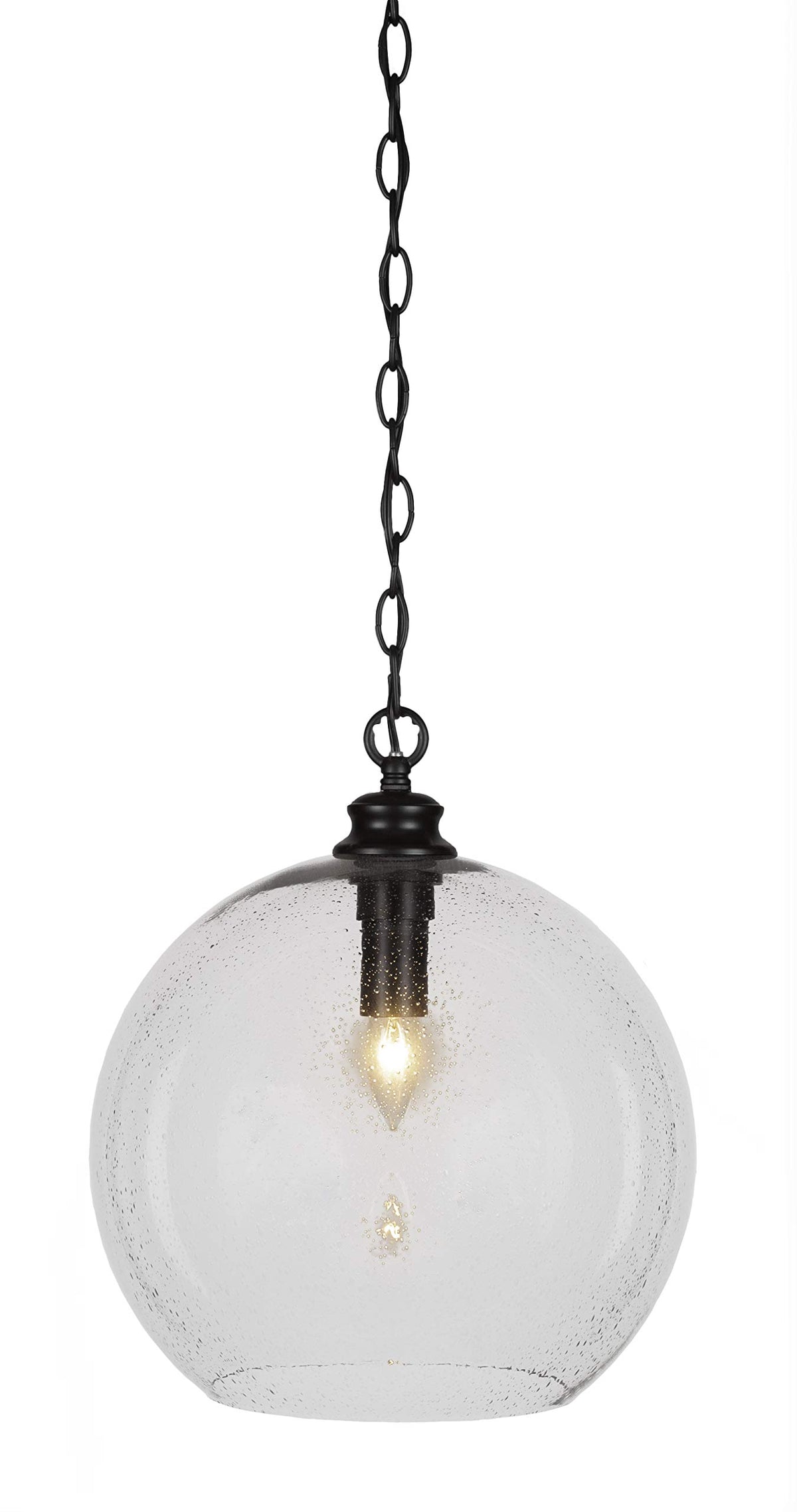 Toltec Lighting Kimbro 1 Light Pendant in Matte Black (90-MB-4390)