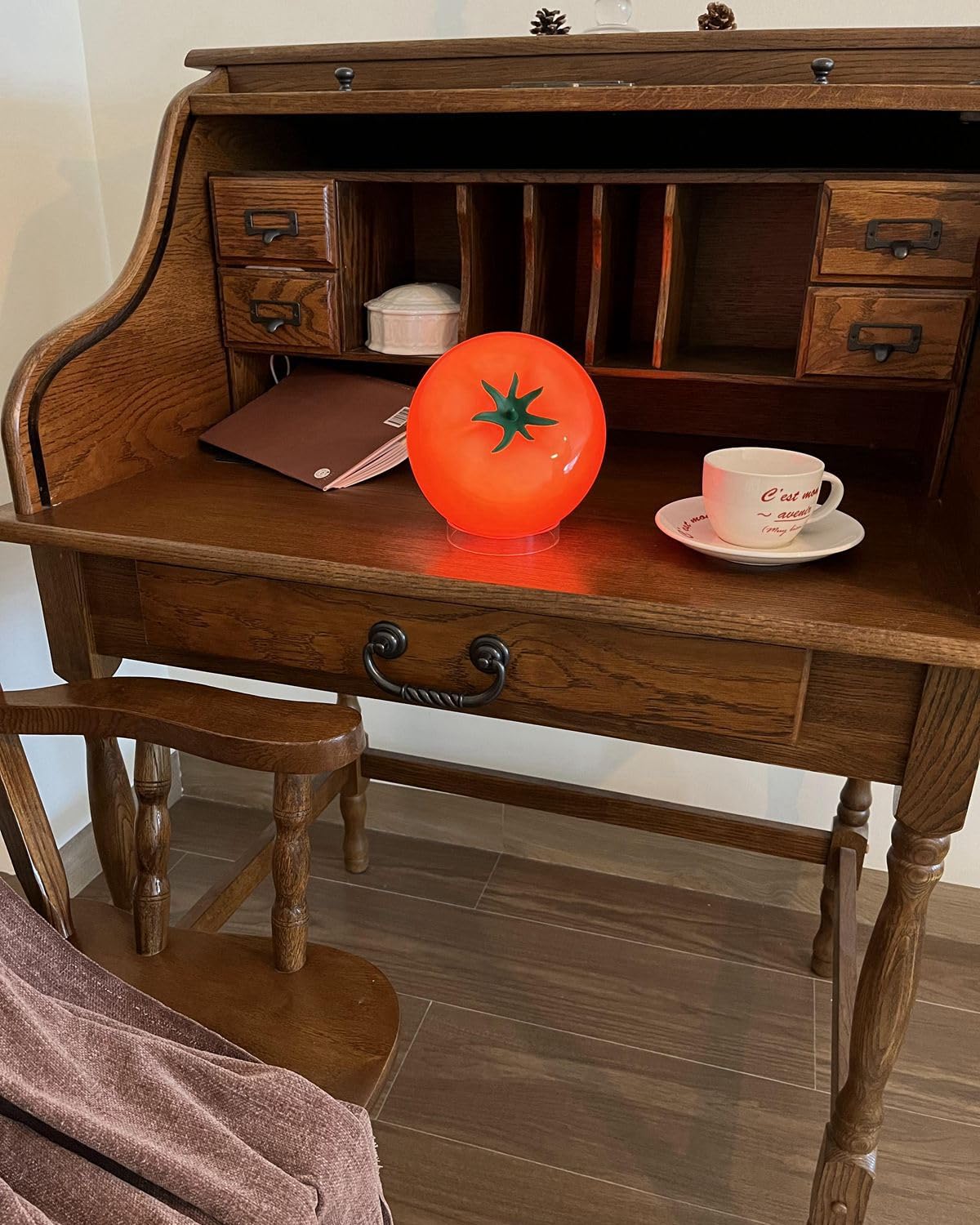 Cozifycasa Cute Table Lamp For Bedroom Kitchen Living Room Small Cute Night Light Fruit Bedside Side Table Lamp Kawaii Decor Vin