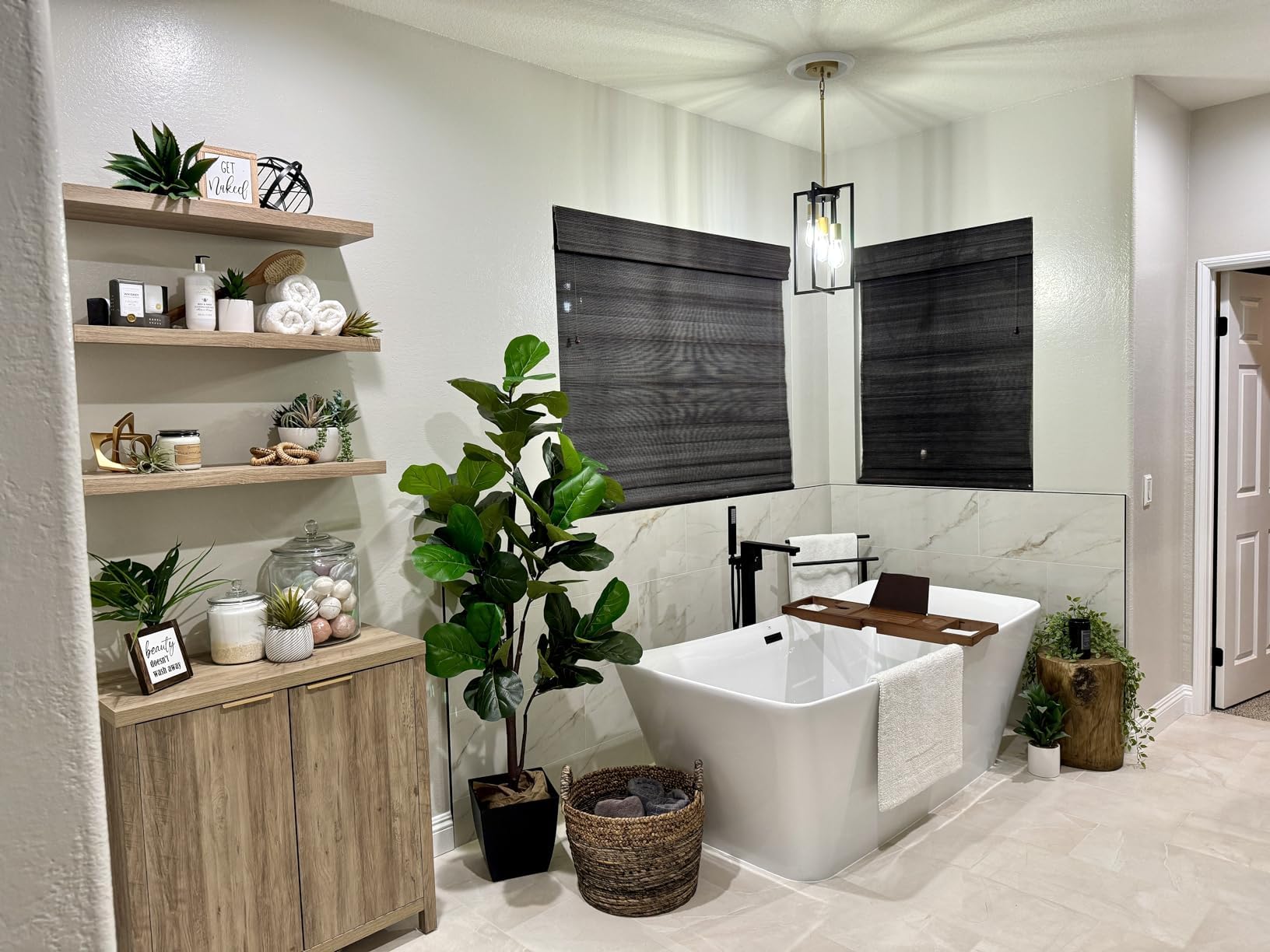 Industrial Farmhouse Pendant Lights, Rectangle 3-Light Modern Black And Golden Chandelier,Geometric Metal Cage Adjustable Rods Pendant Lighting Fixture For Kitchen Island Dining Room Living Room Foyer