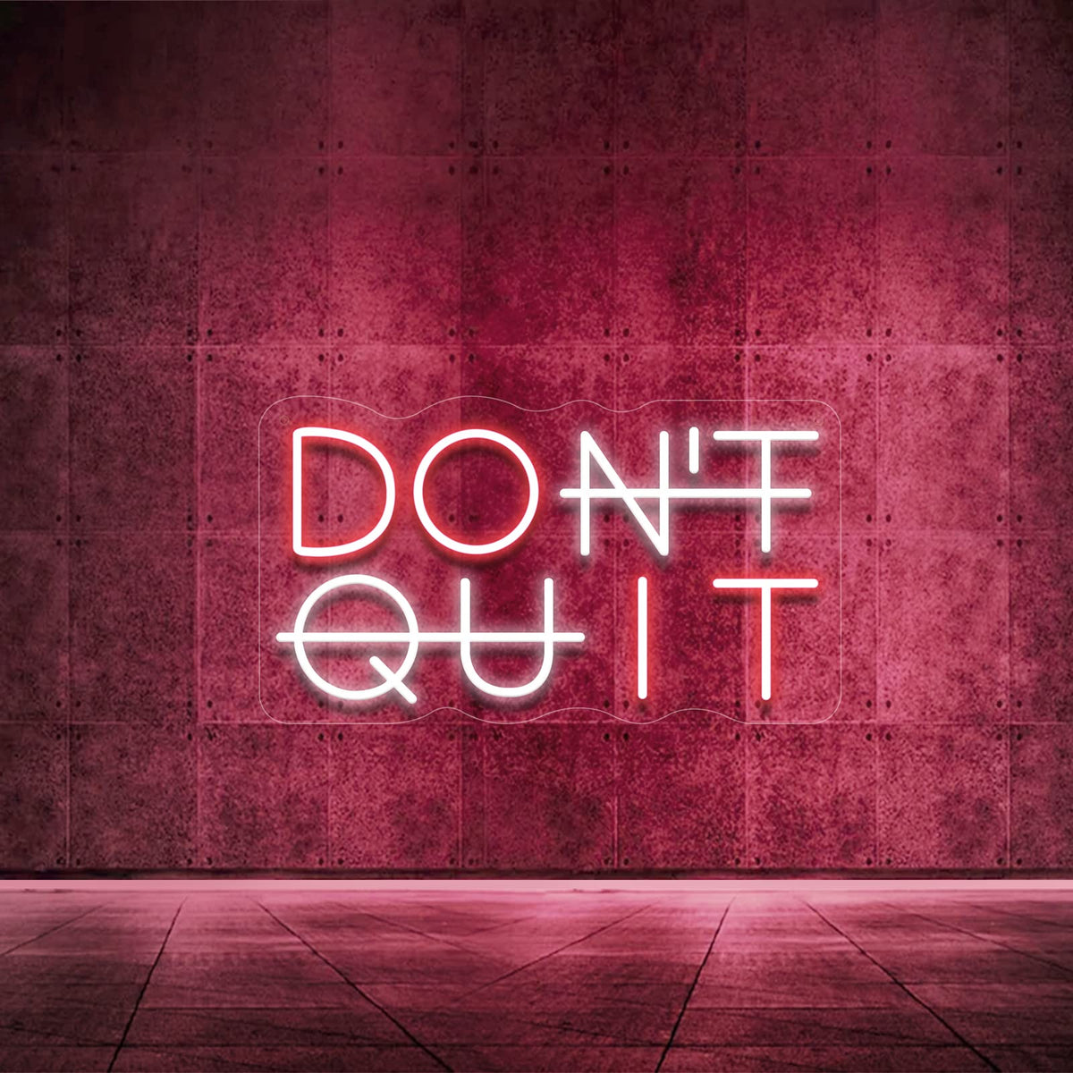 Yikbik Don'T Quit Neon Sign For Wall Decor, Do It Neon Lights Party Decorations, Usb Powered Switch Led Neon Lights Adjustable F