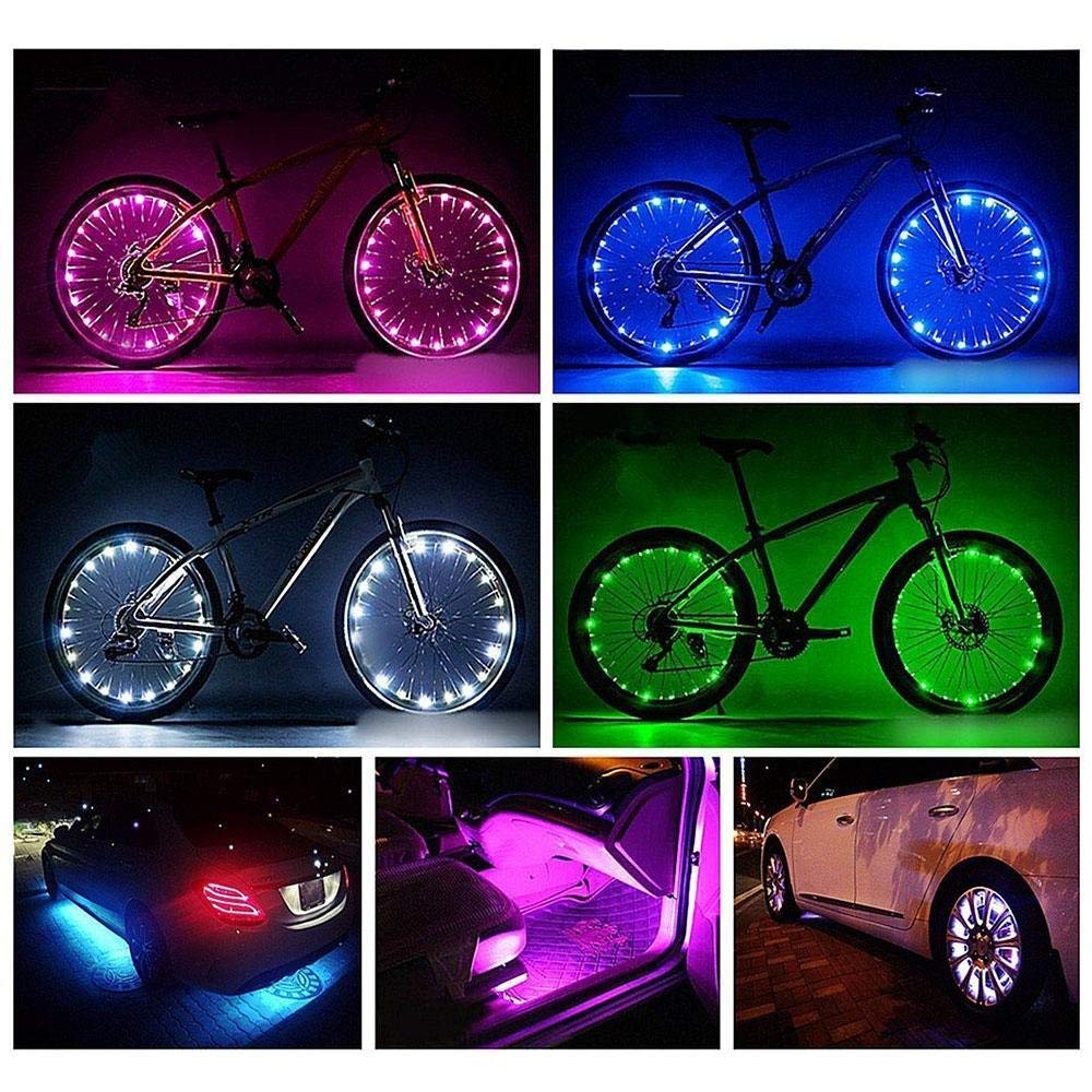 HIKENRI LED Strip Lights, RGB Color Changing, Battery Powered, 1M/3.3FT, Flexible, Model 43397-7271