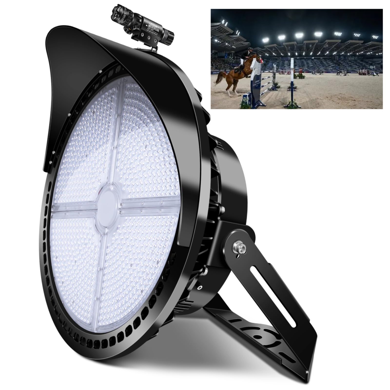 Tomourd Stadium Lights Outdoor Led  600W Heavy-Duty Sport Court Floodlight Super Bright Commercial Arena Light Daylight Ip66 10Kv Waterproof Round For High Mast Ideal Large Field Lighting