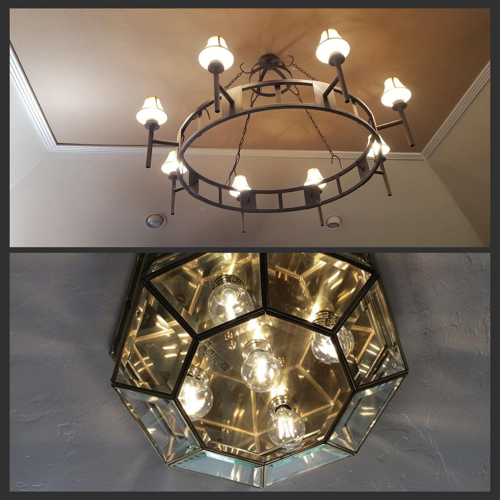 Crlight 2W Dimmable G16 Led Bulb 30W Equivalent Soft White, 8 Pack Vintage Edison Filament