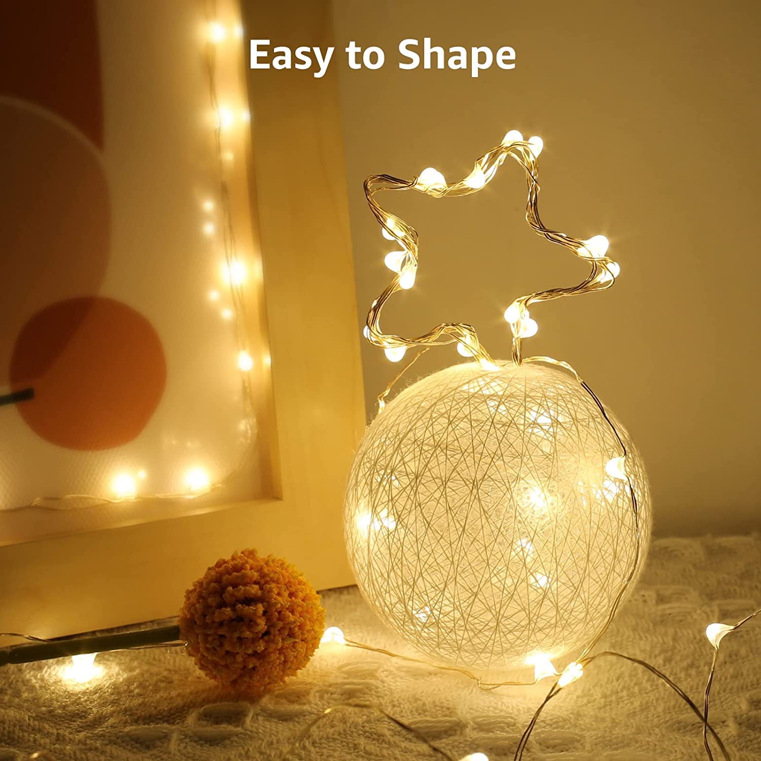 Lighting Ever Fairy Lights Battery Operated 20 Led Mini String Lights, Waterproof Small Pixie Lights For Mason Jars, Crafts, Diy Decorations, Wedding Party Centerpieces, Bedroom Christmas Décor