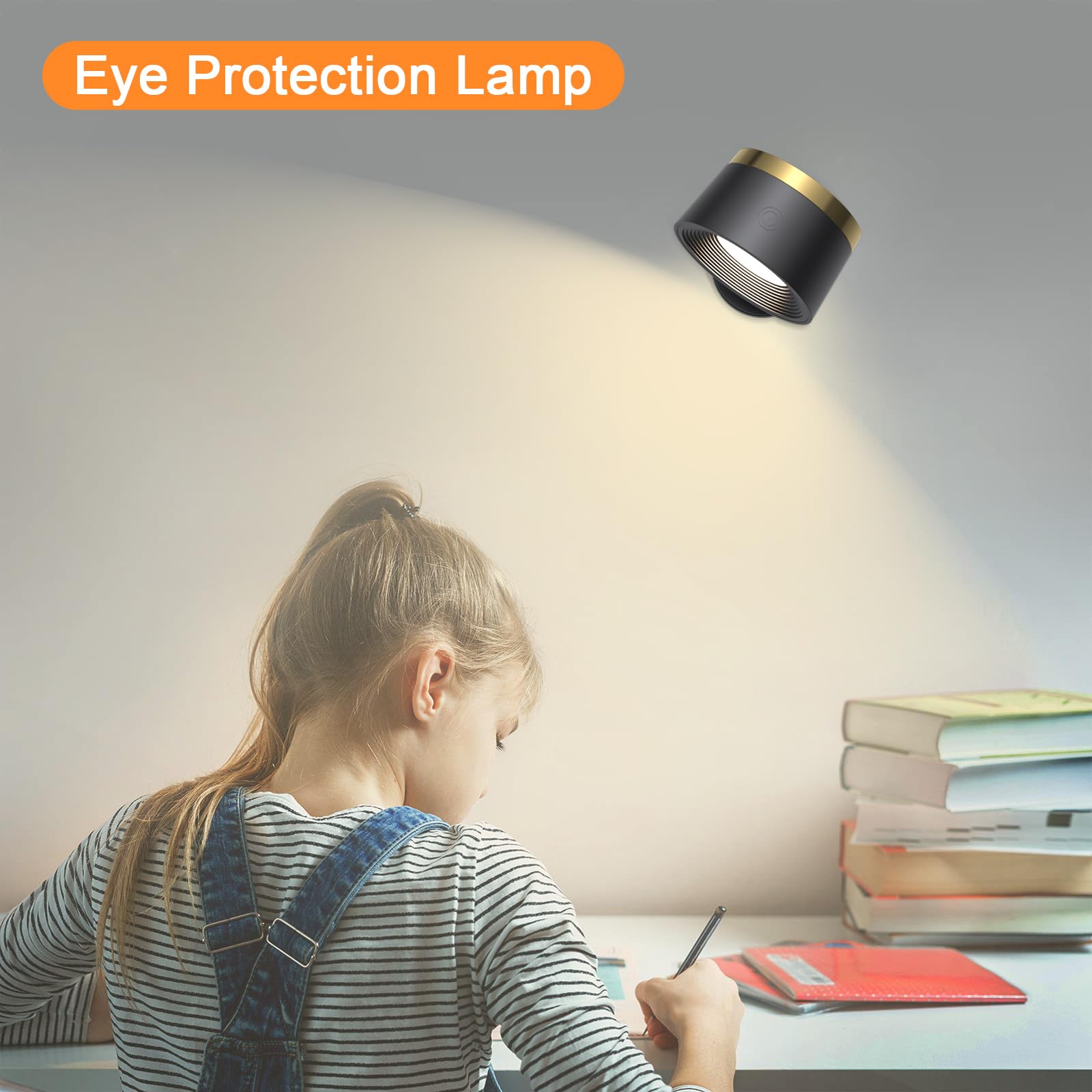 Speclux Led Wall Sconces Set Of Two, Rechargeable Battery Operated Wall Lights With Remote, Wall Lamp Wireless 3 Color Temperatu