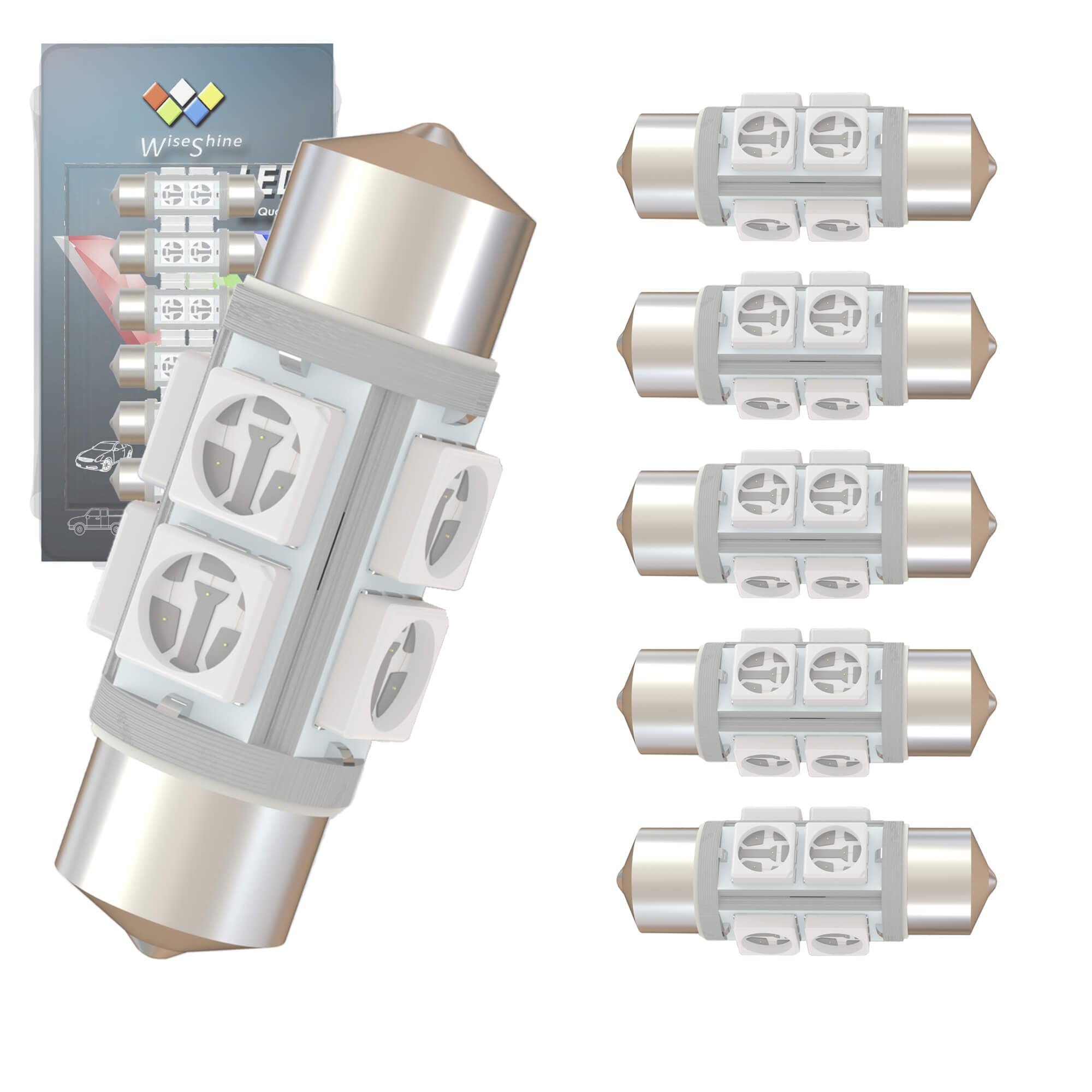 Wiseshine DC 12V 31mm Festoon Dome LED Bulb Blue DE3175 3021 3022 LED Bulbs for Lanscape Camper RV Car Interior Dome Trunk Light