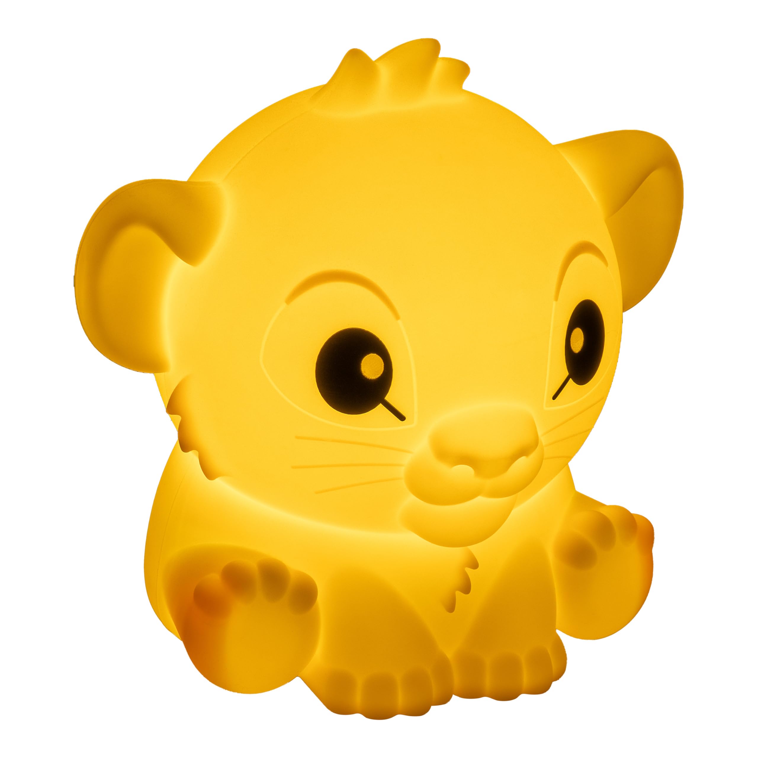 The Lion King Simba SquishyGlo Silicone Light, Officially Licensed Disney Lamp for Kids & Teens, Cordless & Rechargeable Bedroom