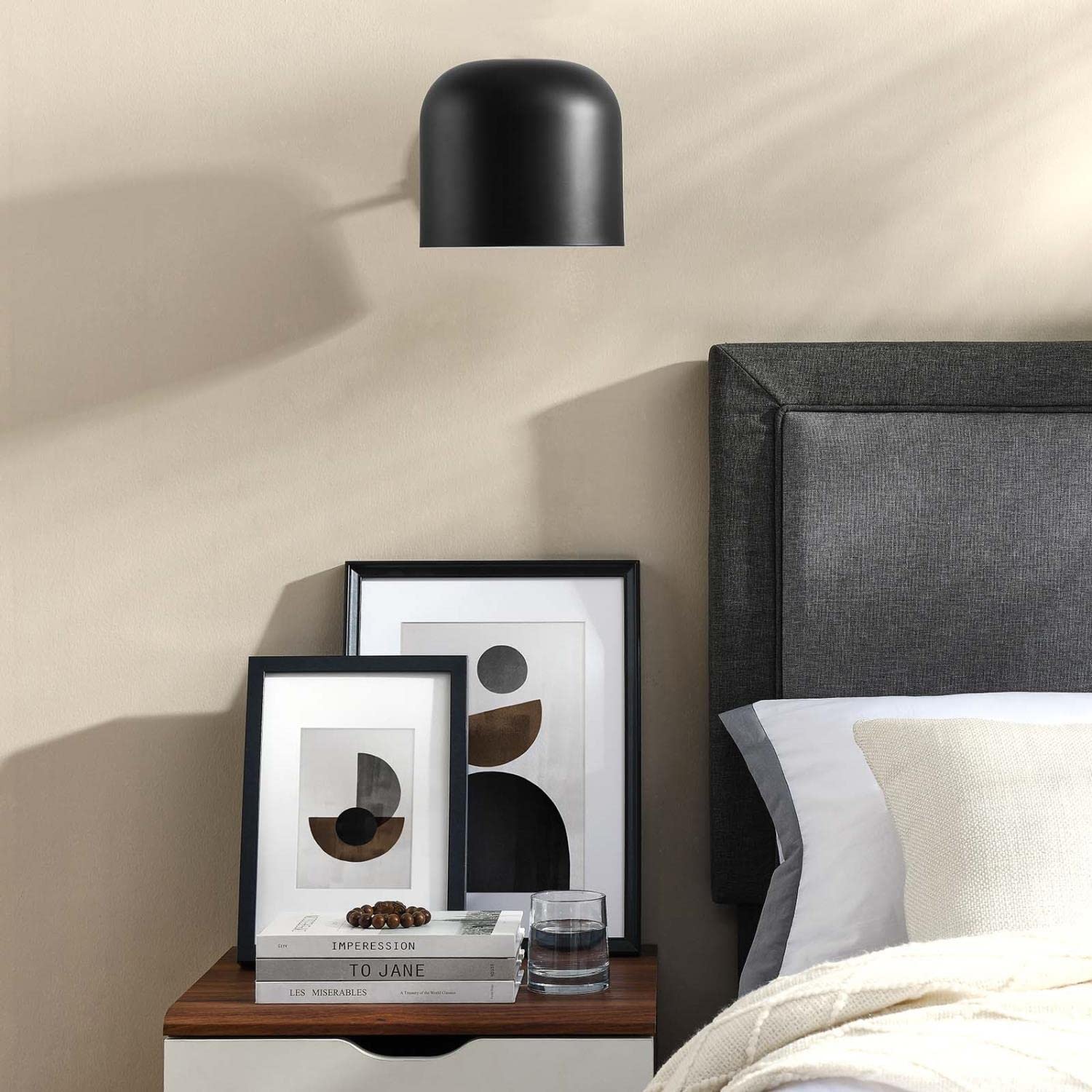 Modway Avenue 1-Light Pendant Light in Black
