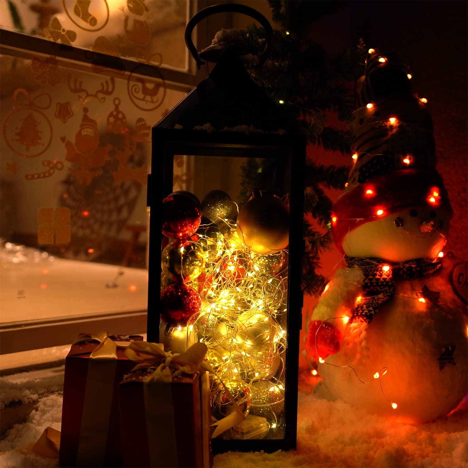 Homemory 200 Led Battery Operated Fairy String Lights, 66Ft Waterproof Warm White Copper Wire, 8 Modes With Remote, Model Hxd20Mt1Nbyk