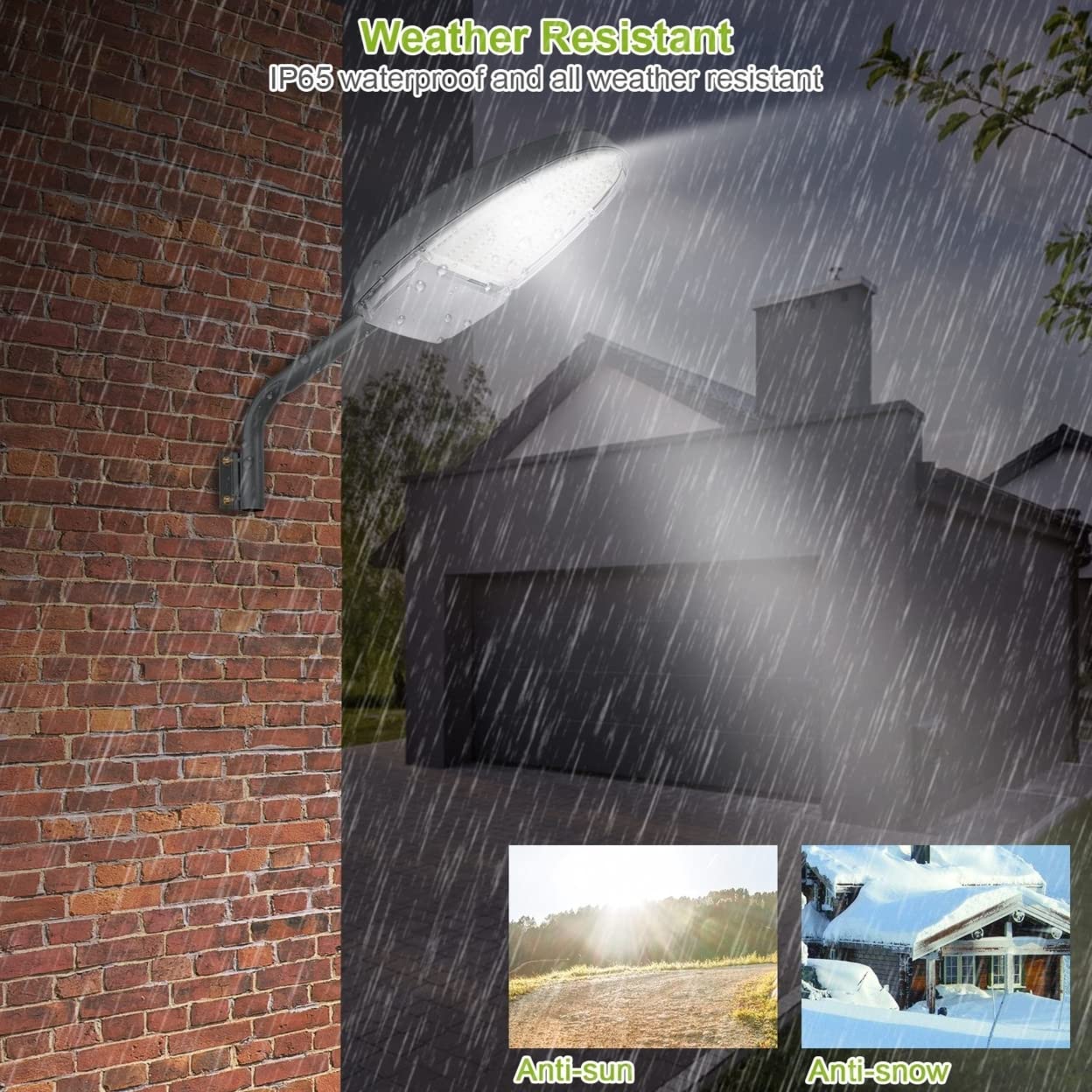 Kocaso Wall Pack Led Lights 144 Leds With Photocell Sensor - Ip65 Waterproof Outdoor Lamp