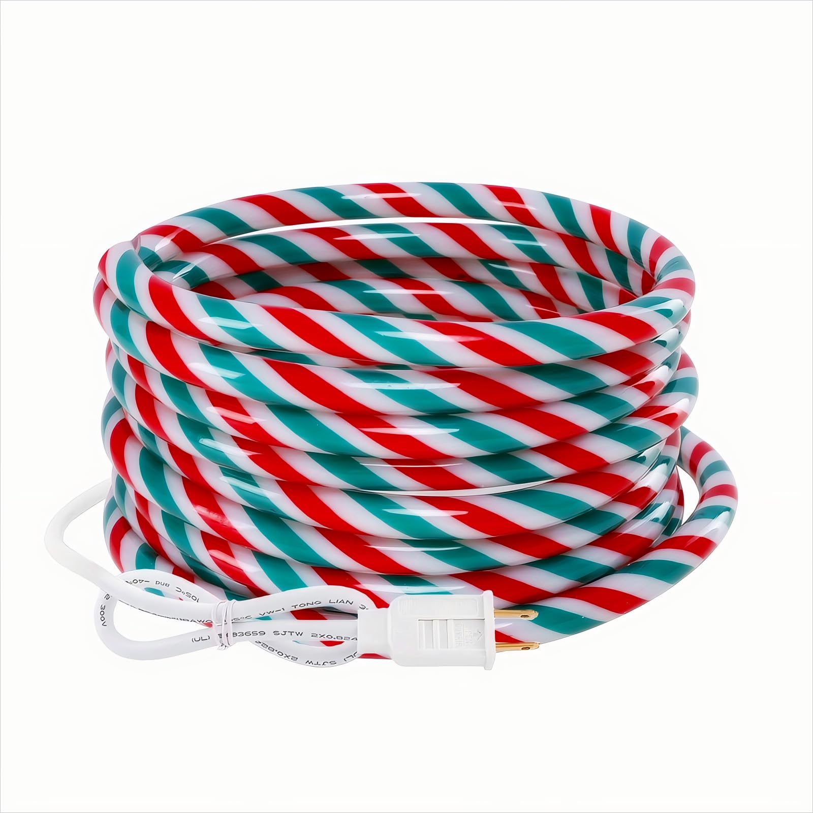 Afirst Christmas Rope Lights Christmas Tree Lights 18FT Candy Lights IP65 Waterproof Connectable Tube Lights for Holiday Decoration