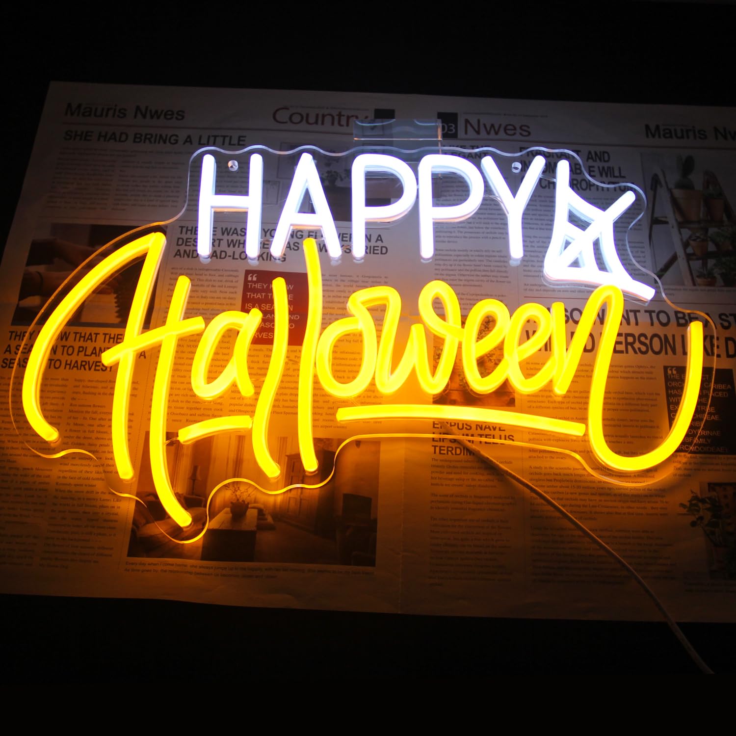 Happy Halloween Neon Sign Led Neon Halloween Lights Spider Web Neon Light Sign Spooky Led Signs For Wall Halloween Gifts Neon Light Up Signs For Halloween House Party Restaurant Decor