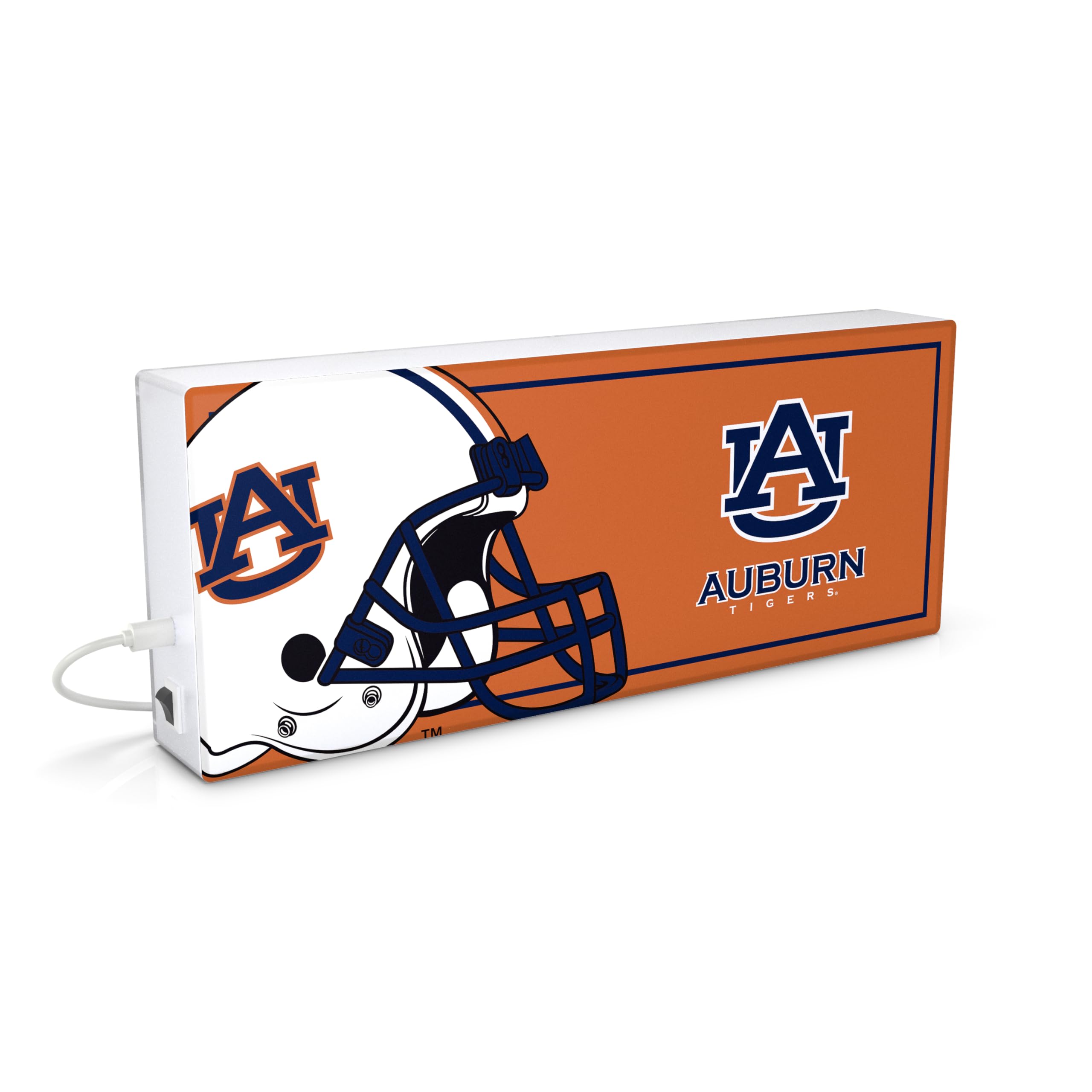 SOAR NCAA LED Ambience Light Box: Elevate Your Space with Officially Licensed Wall D  cor, Auburn Tigers