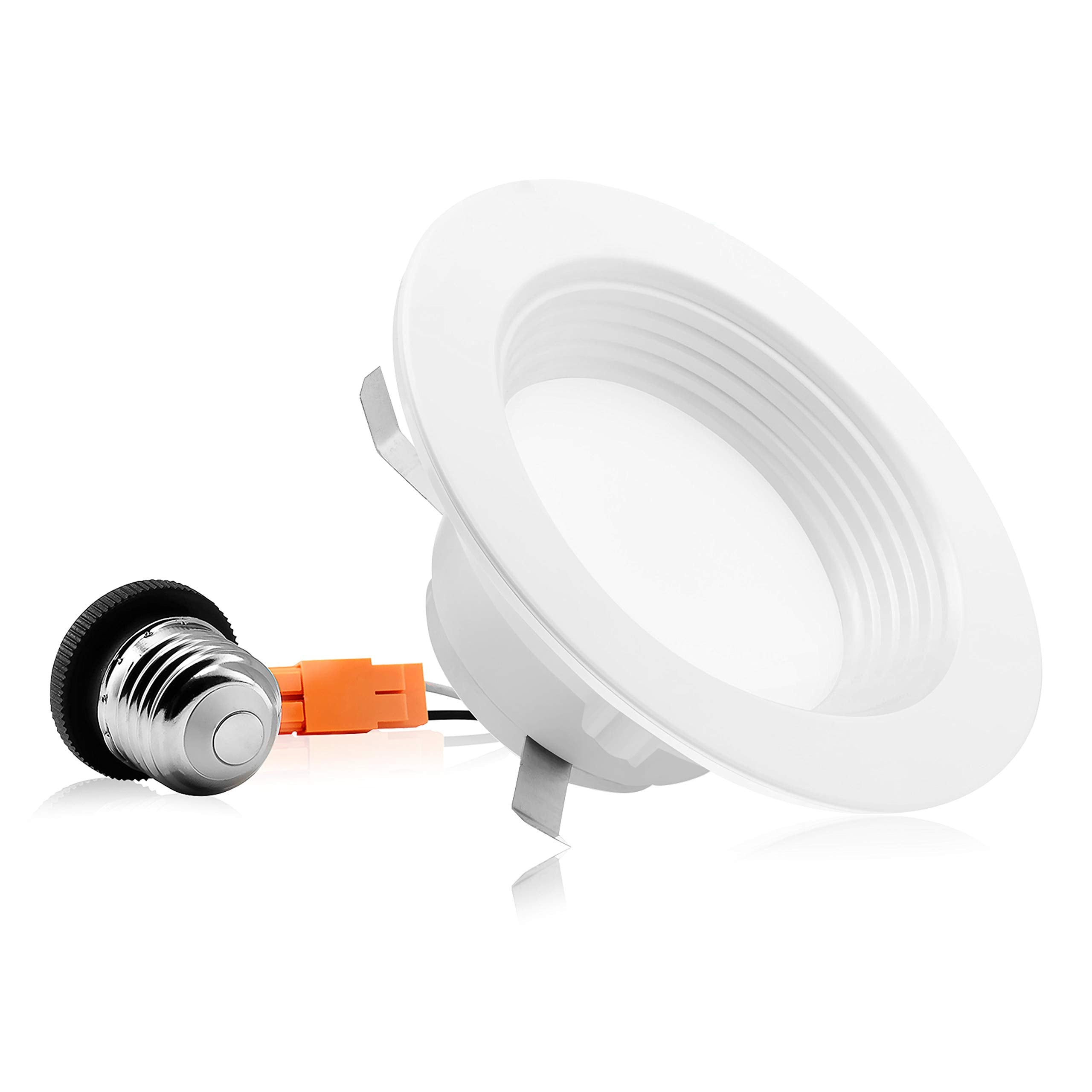 PARMIDA (1 Pack) 4 inch Dimmable LED Recessed Lighting, Retrofit Downlight, 9W (65W Replacement), 600lm, Baffle Trim, Ceiling Ca