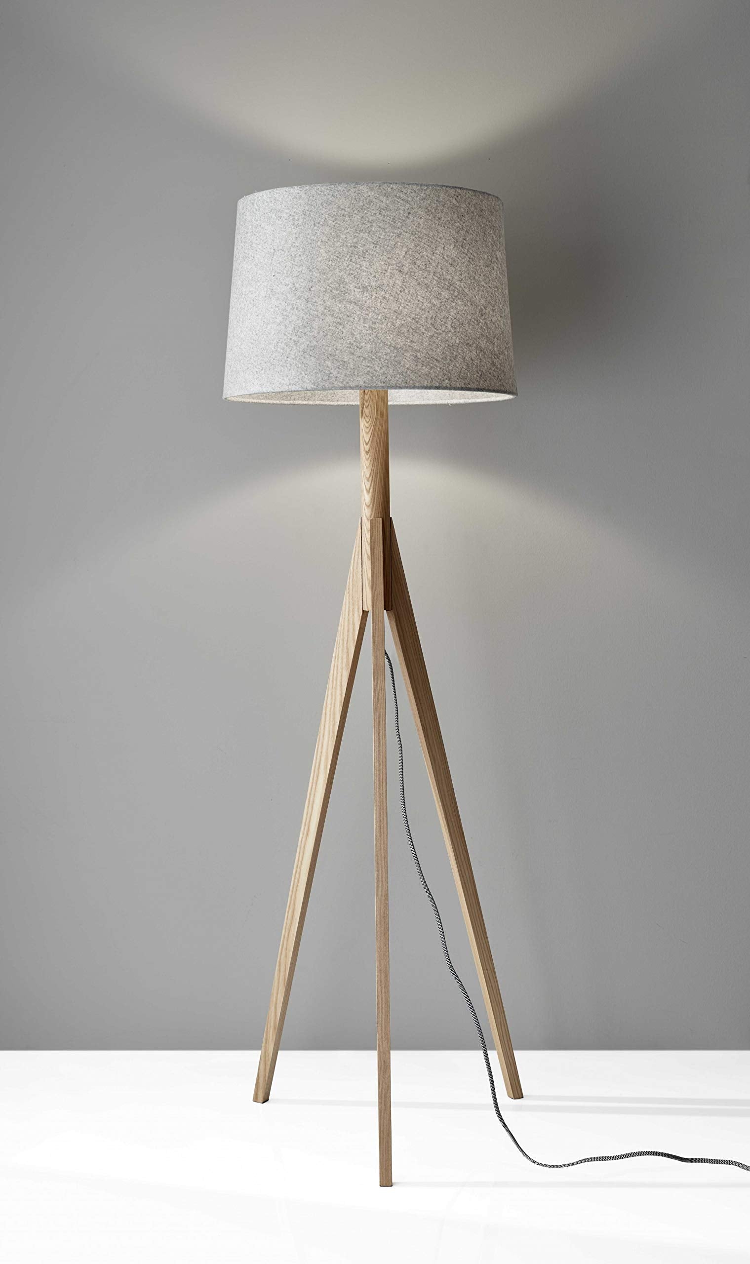 HomeRoots Natural Wood Floor Lamp - 18in X 18in X 59.25in - Elegant Design