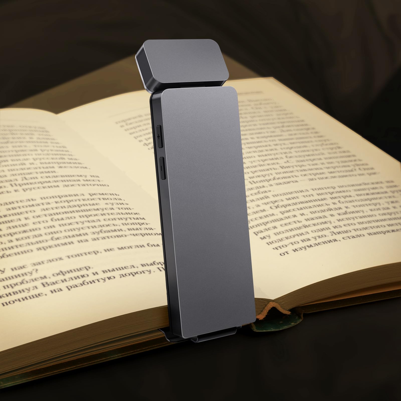 CMUBH Reading Light  Book Light for Reading in Bed  USB Rechargeable Book Reading Light Clip-on LED Bookmark Lamp with 3 Amber Colors & 5 Brightness Dimmable for Book Lovers  Kids Grey